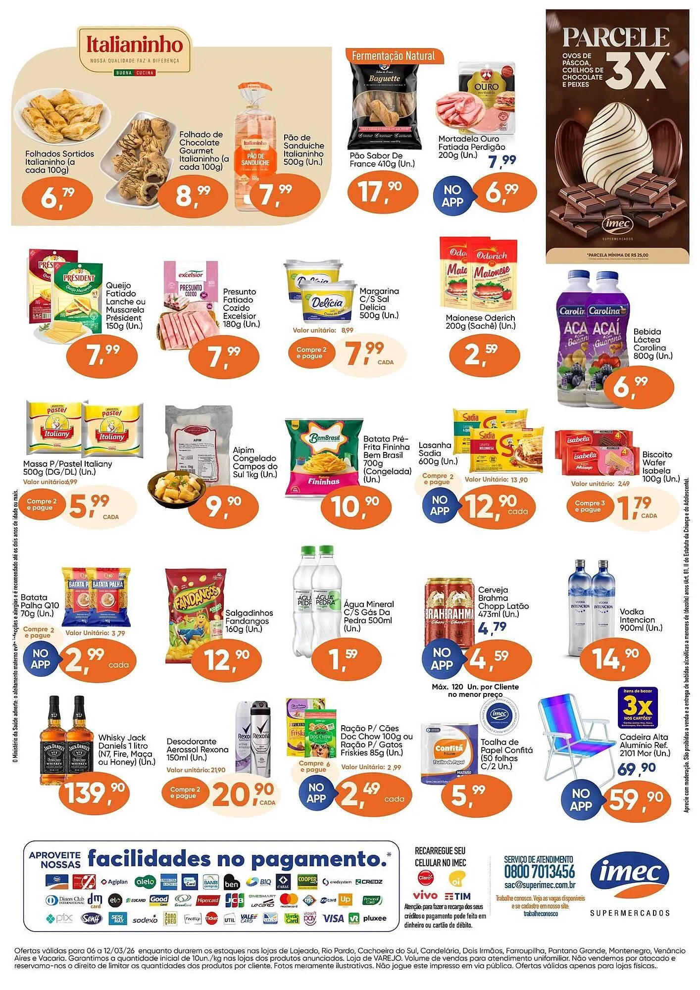 Encarte de Catálogo Imec Supermercados 6 de março até 12 de março 2026 - Pagina 2