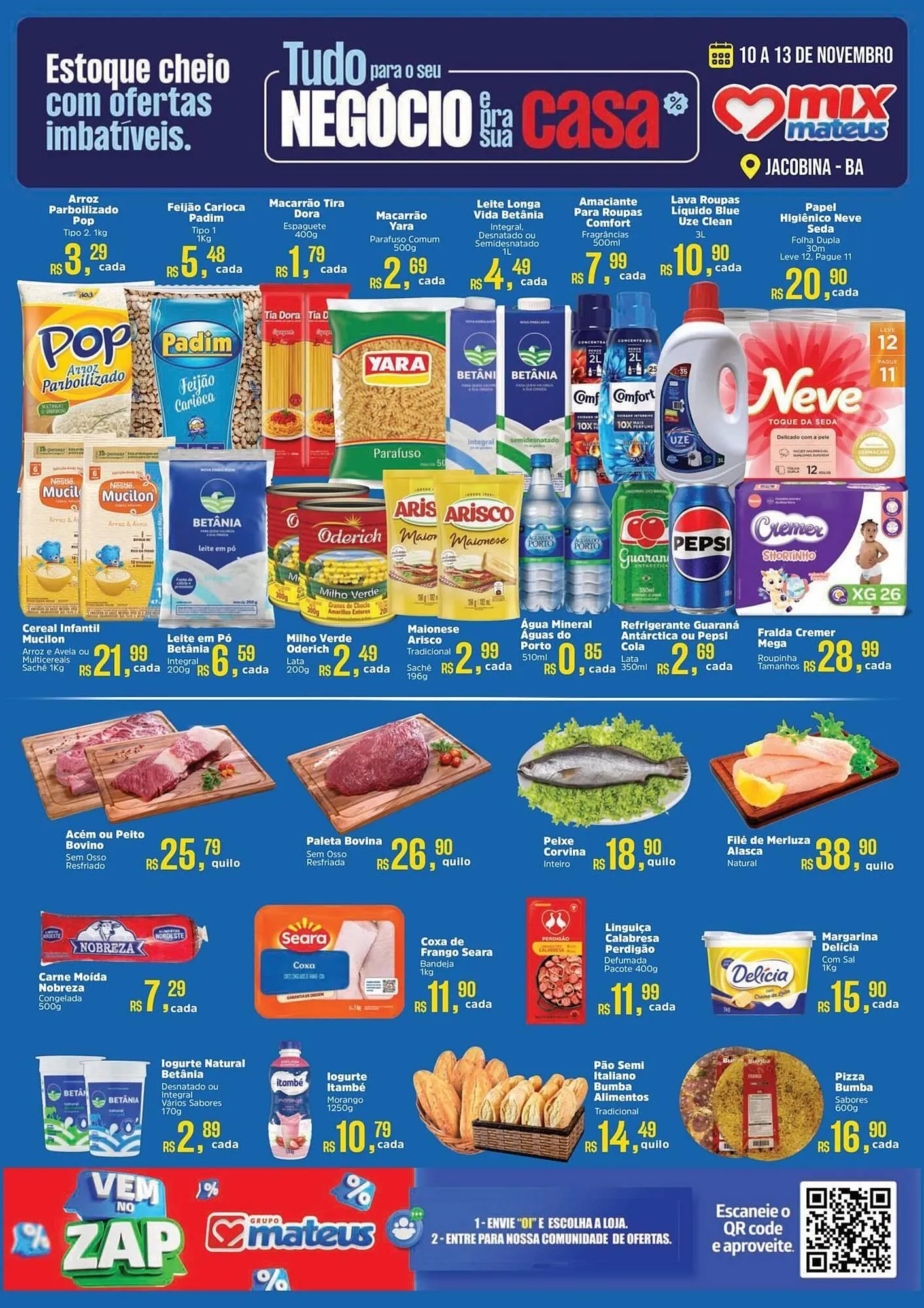 Encarte de Catálogo Supermercados Mateus 10 de novembro até 13 de novembro 2025 - Pagina 1