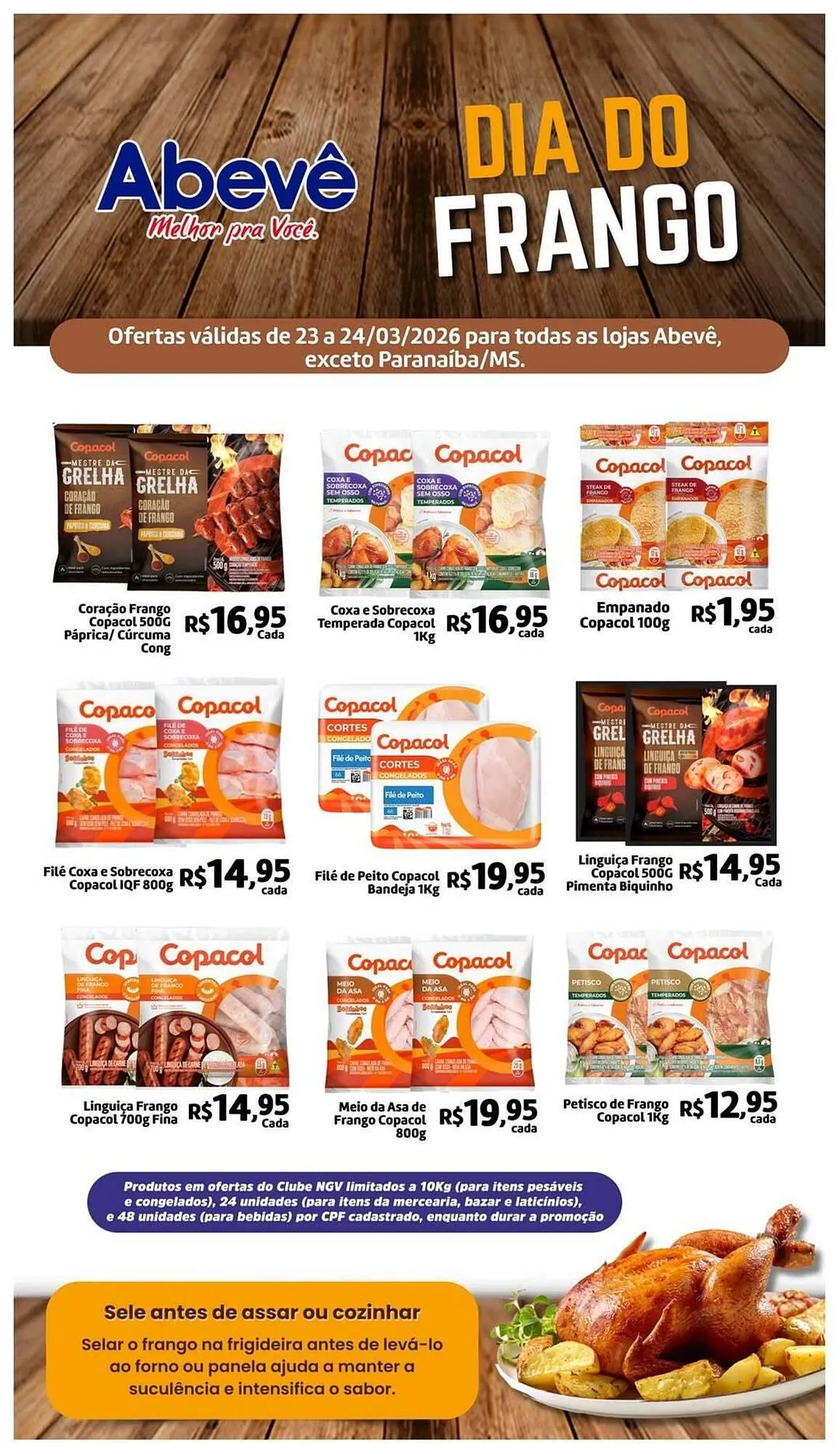 Encarte de Catálogo Abevê Supermercados 23 de março até 24 de março 2026 - Pagina 1