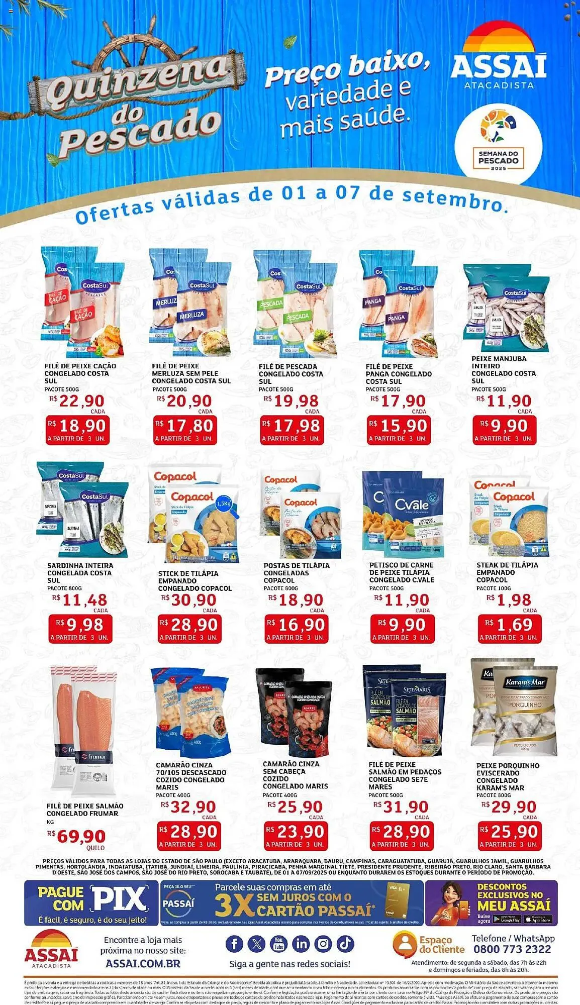 Encarte de Catálogo Assaí Atacadista 1 de setembro até 7 de setembro 2025 - Pagina 1