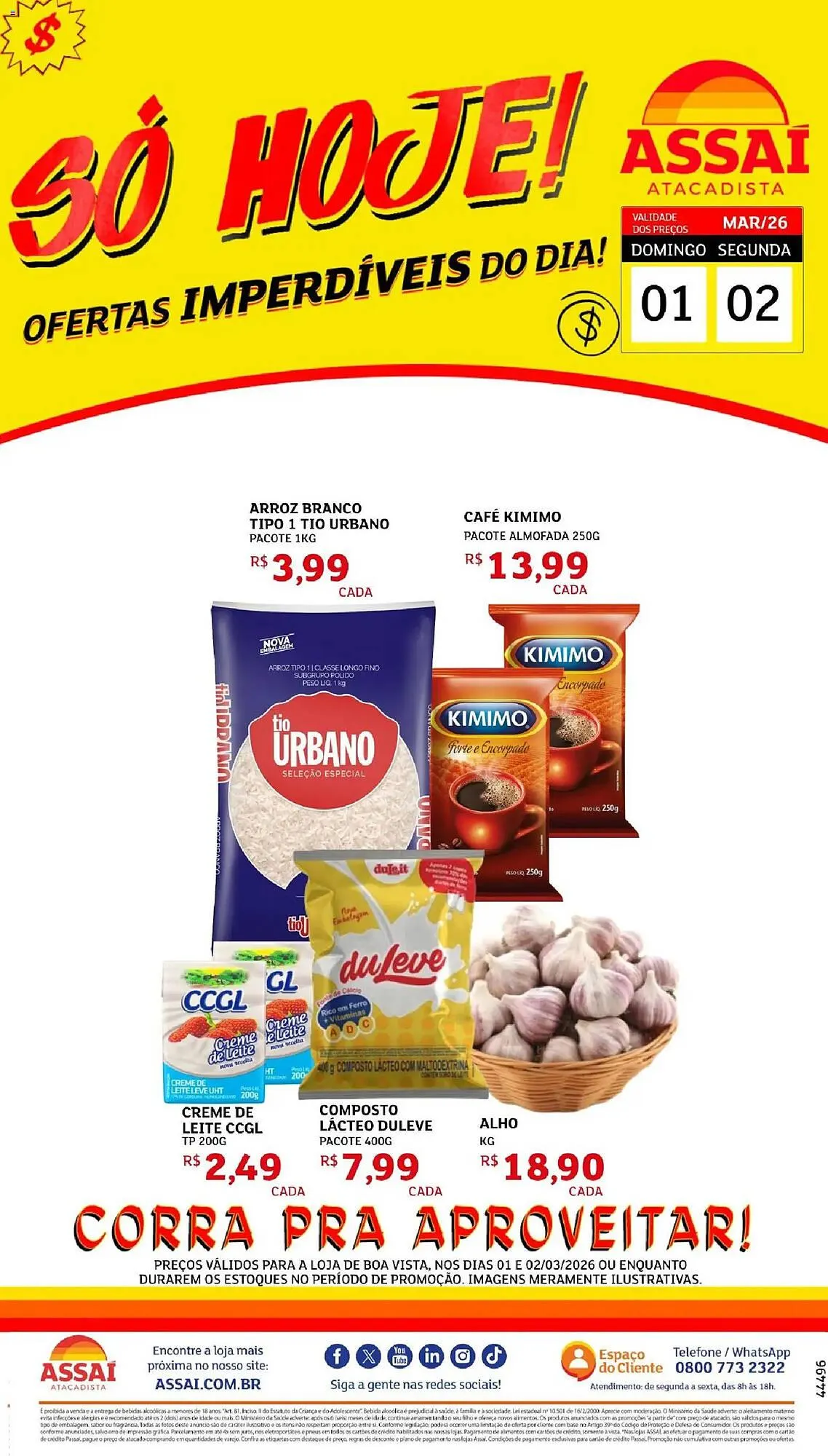 Encarte de Encarte Assaí Atacadista 1 de março até 2 de março 2026 - Pagina 1