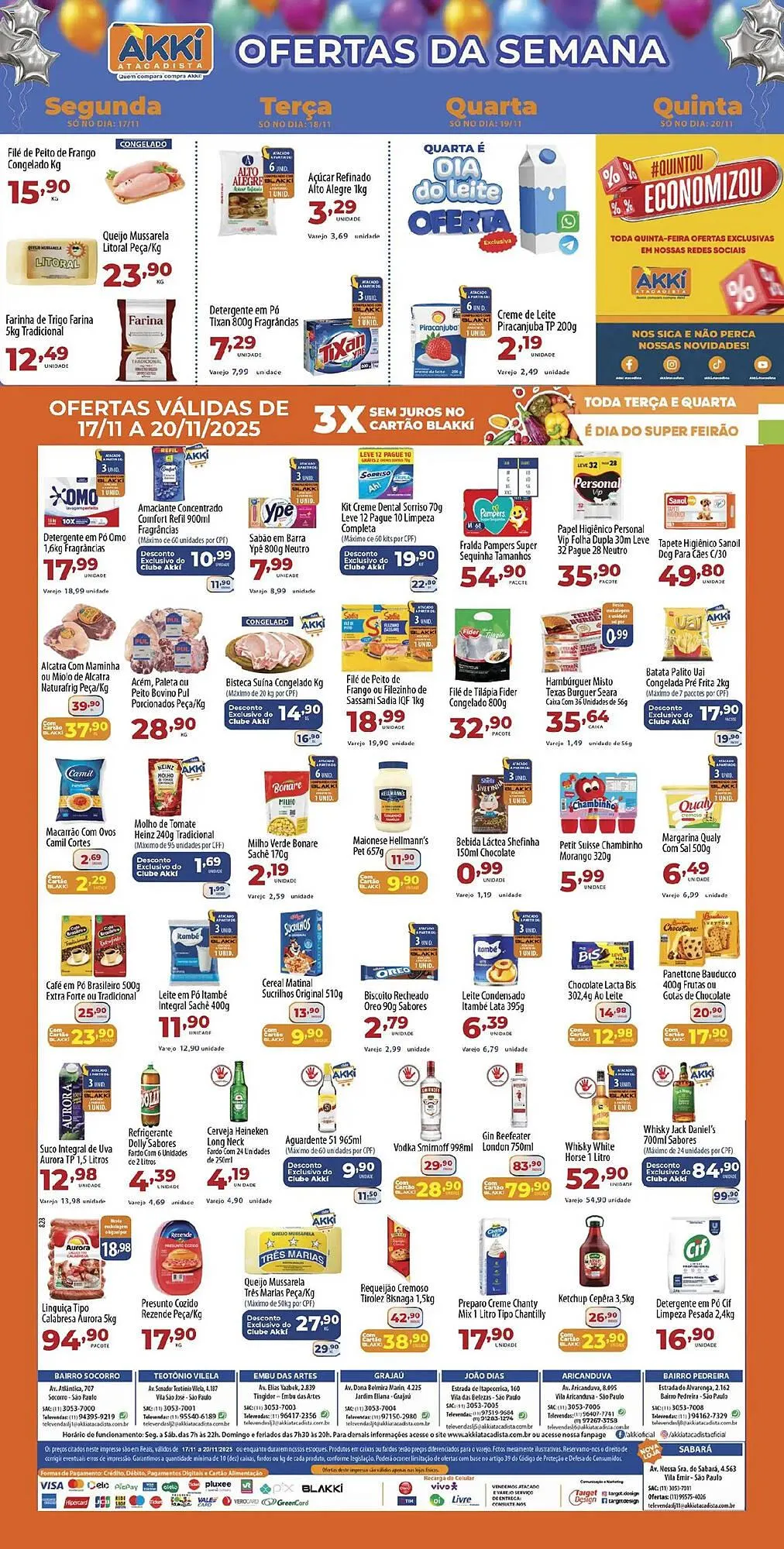 Encarte de Folheto Akki Atacadista 17 de novembro até 20 de novembro 2025 - Pagina 1