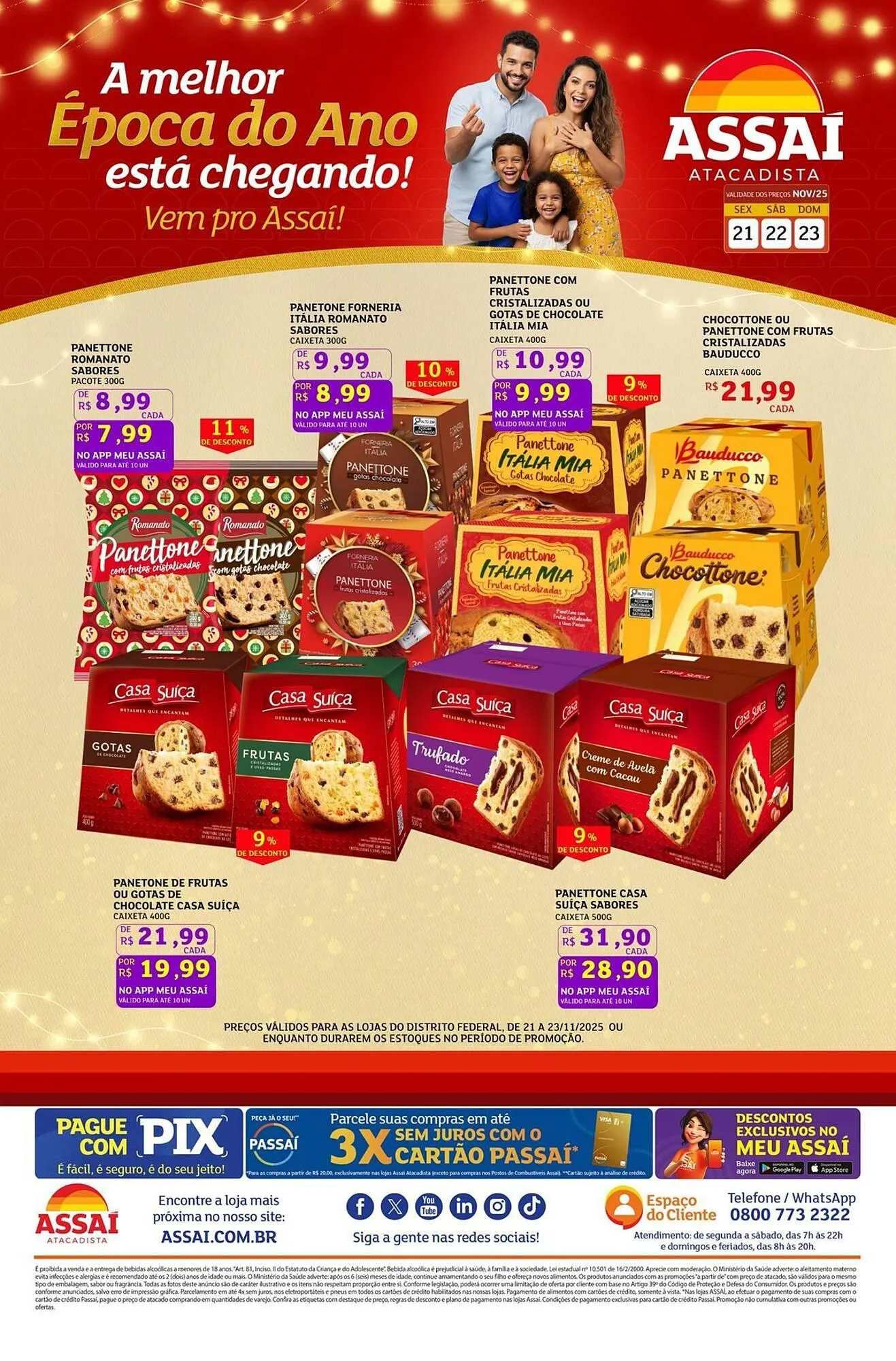 Encarte de Encarte Assaí Atacadista 21 de novembro até 23 de novembro 2025 - Pagina 1