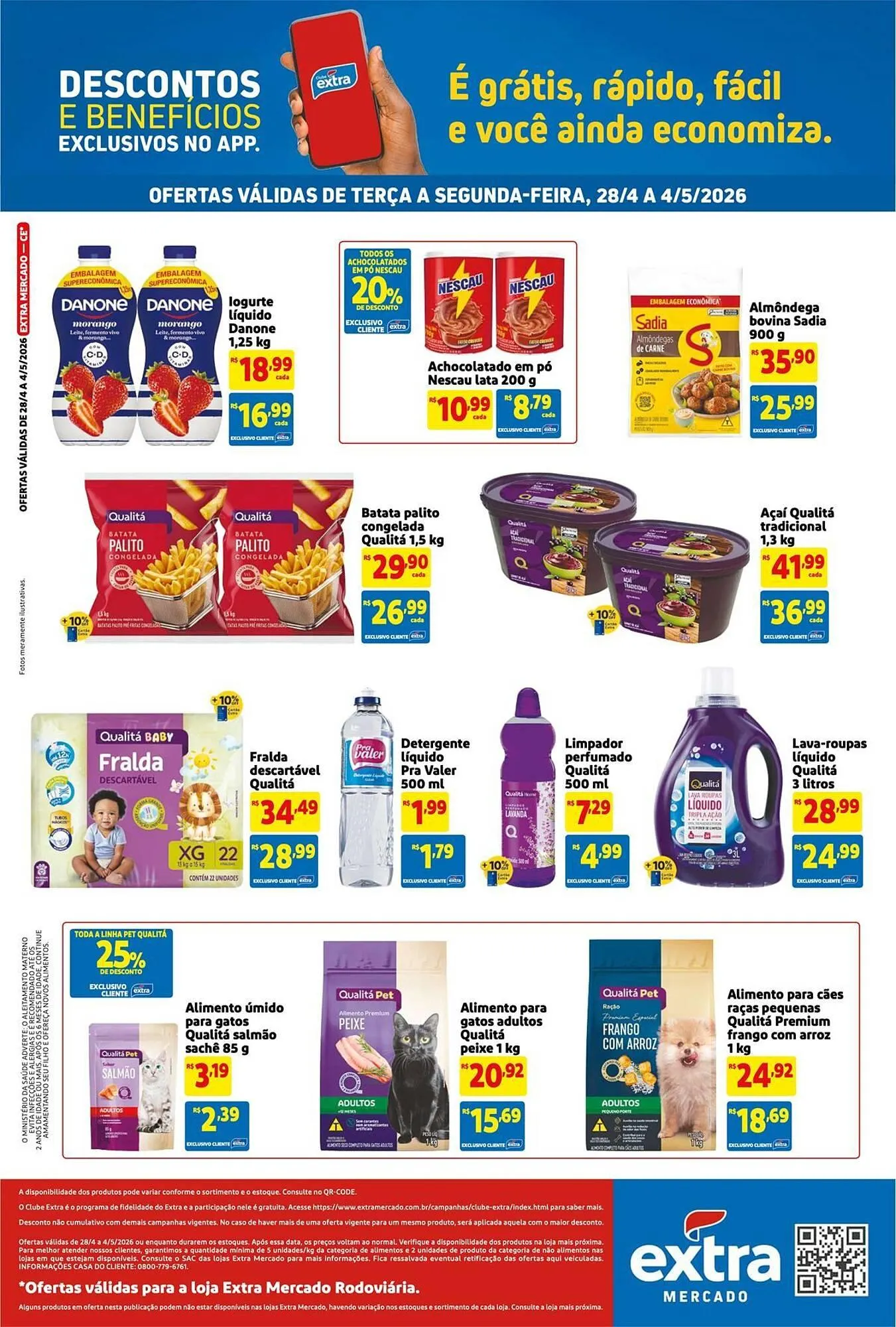 Encarte de Encarte Mercado Extra 28 de abril até 4 de maio 2026 - Pagina 2