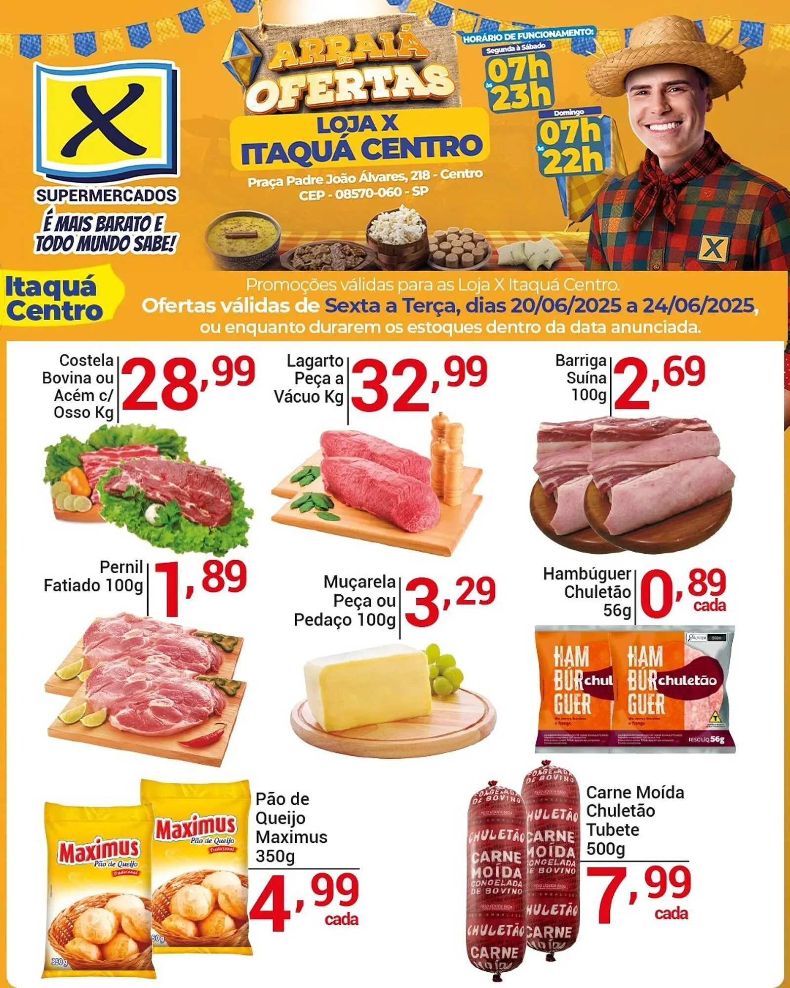 Encarte de Catálogo X Supermercados 20 de junho até 24 de junho 2025 - Pagina 1