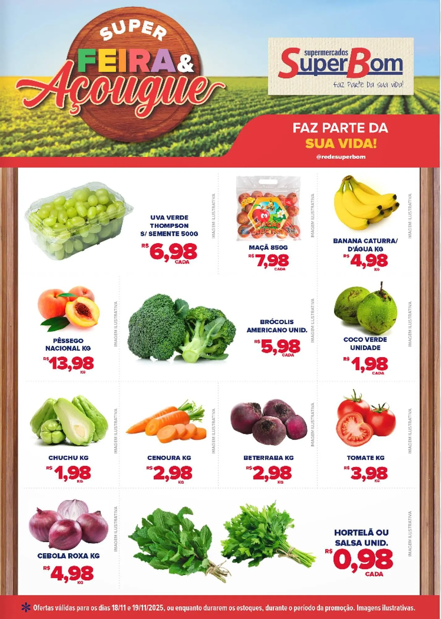 Encarte de Encarte Super Bom 18 de novembro até 19 de novembro 2025 - Pagina 1