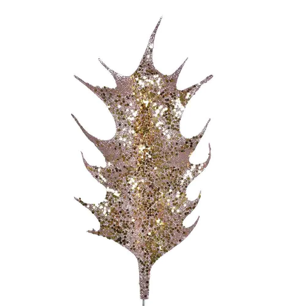 Folha Magnolia Grillo com Glitter Rosé Gold