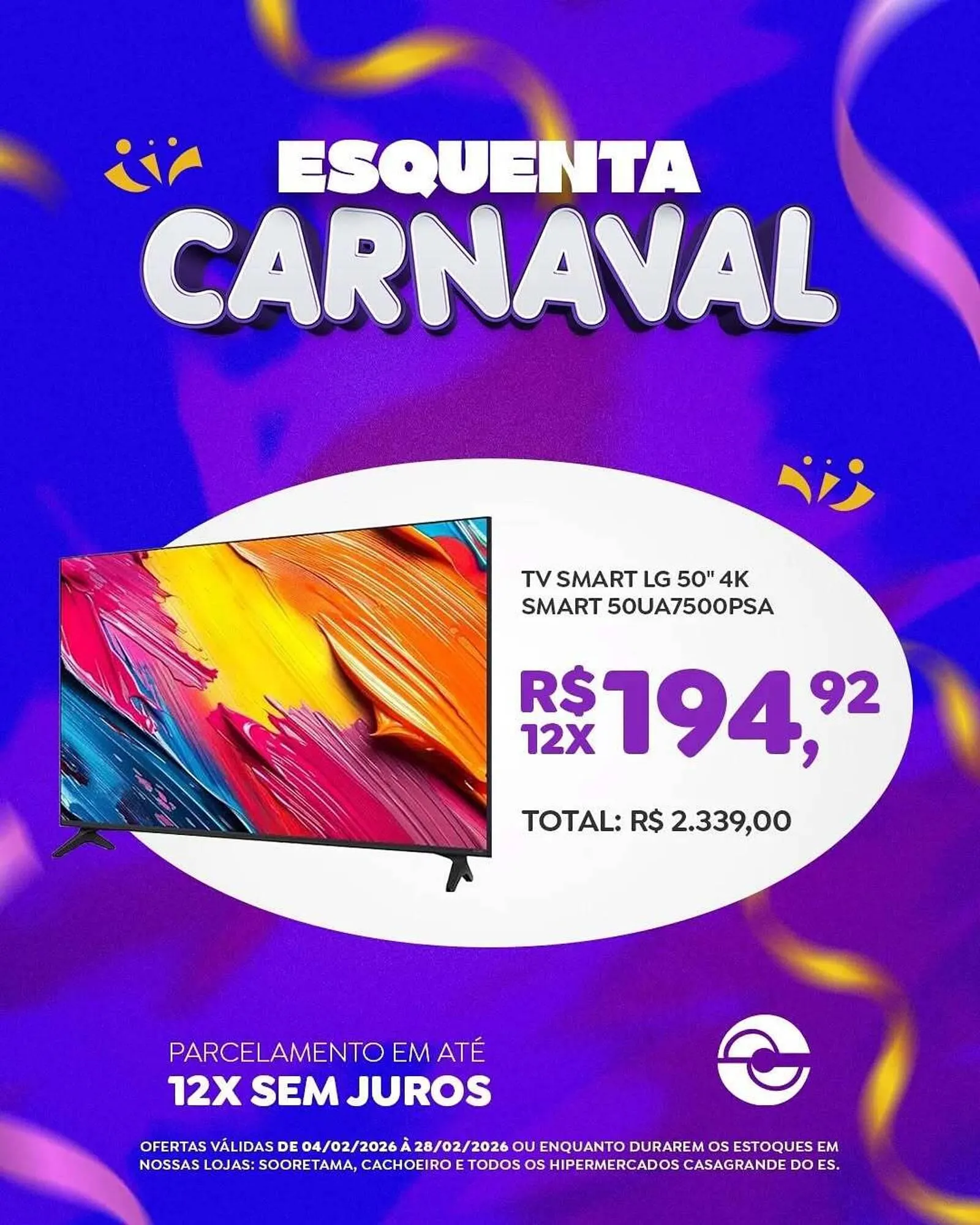 Encarte de Catálogo Casagrande Supermercados 12 de fevereiro até 28 de fevereiro 2026 - Pagina 1