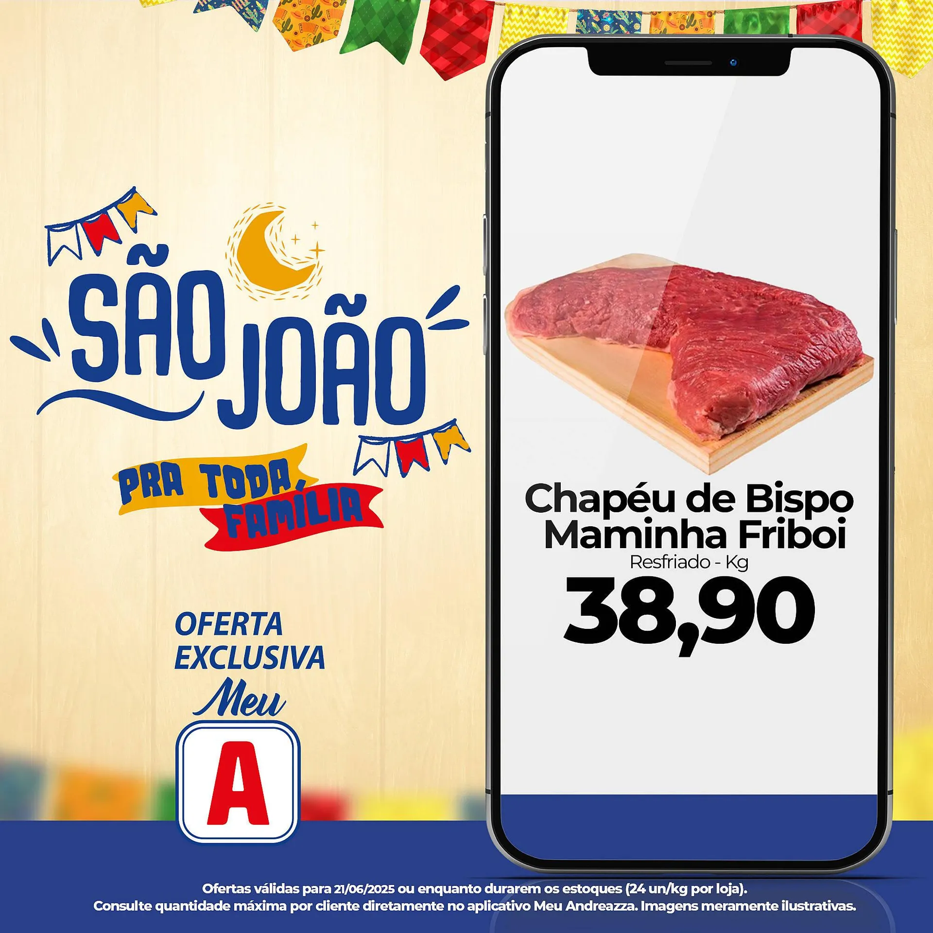 Encarte de Catálogo Supermercados Andreazza 21 de junho até 21 de junho 2025 - Pagina 1