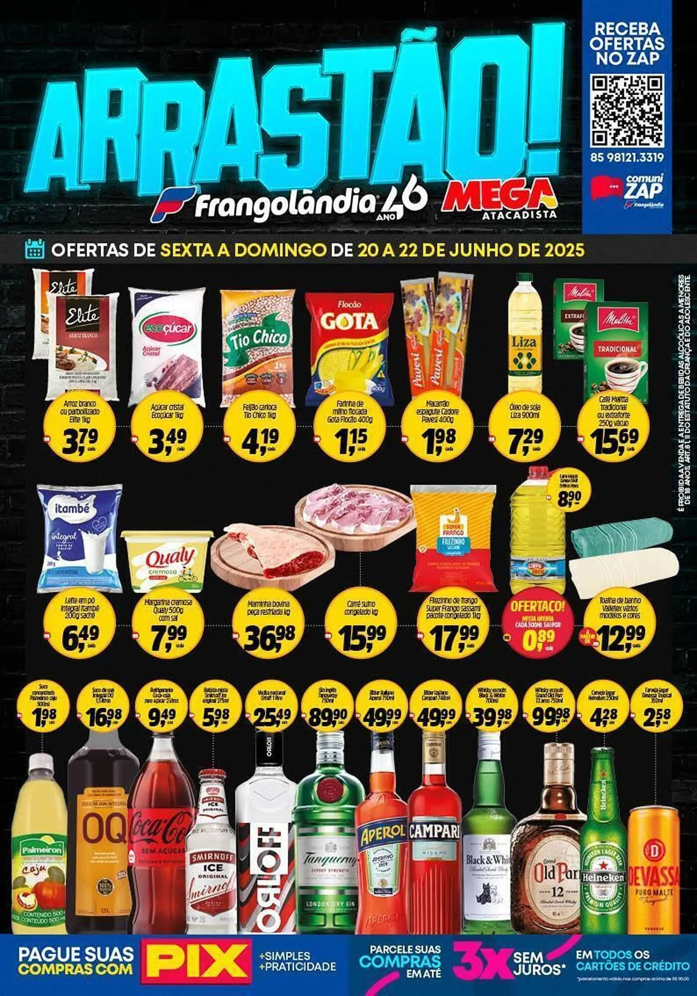 Encarte de Ofertas Frangolândia 19 de junho até 22 de junho 2025 - Pagina 1