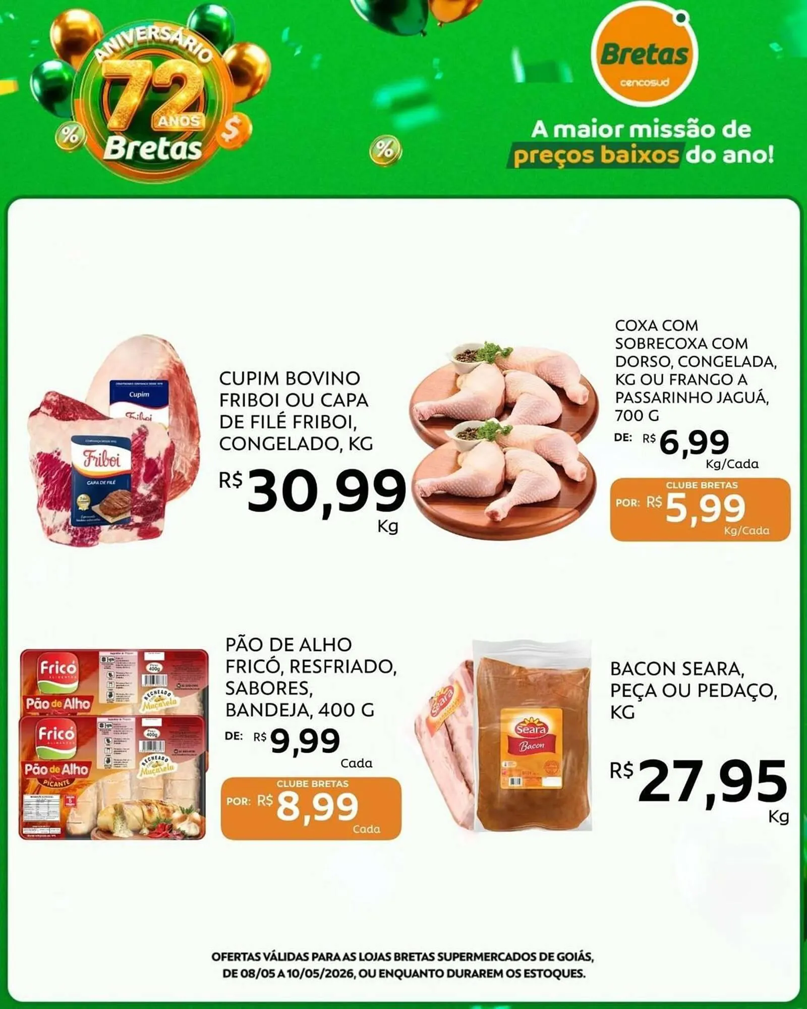 Encarte de Catálogo Supermercados Bretas 8 de maio até 10 de maio 2026 - Pagina 3