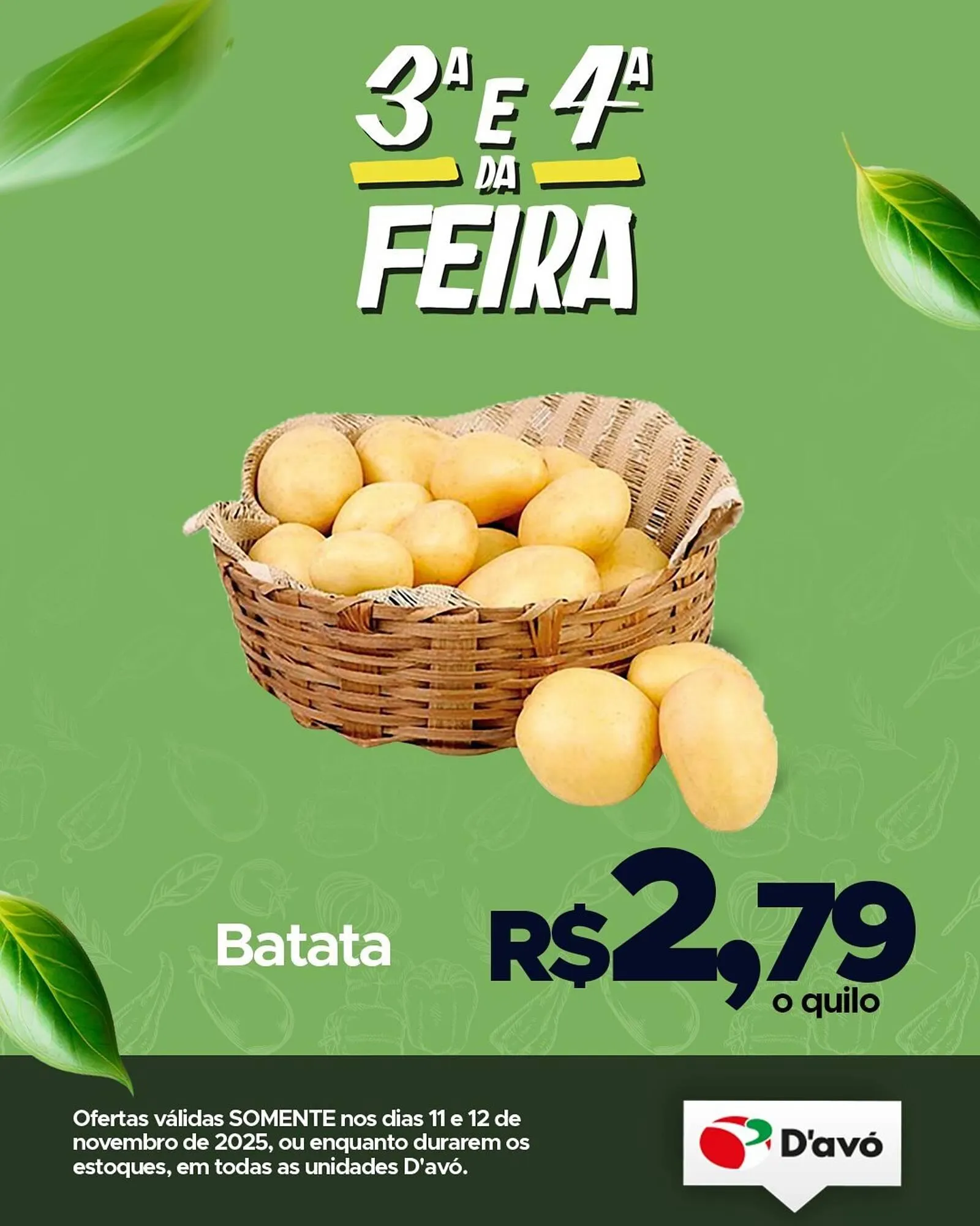 Encarte de Catálogo D'avó Supermercado 11 de novembro até 12 de novembro 2025 - Pagina 1