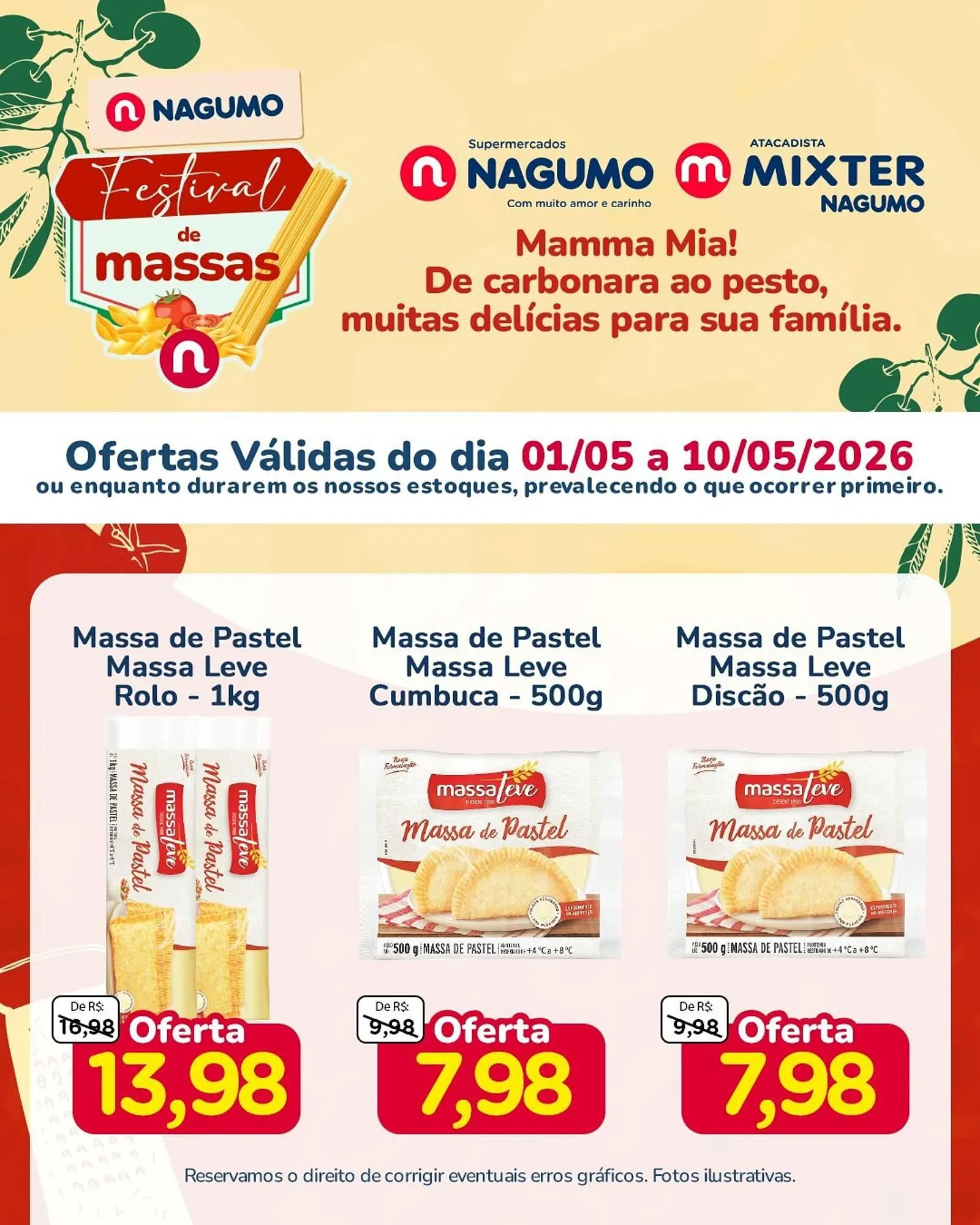 Encarte de Folheto Nagumo 1 de maio até 10 de maio 2026 - Pagina 1
