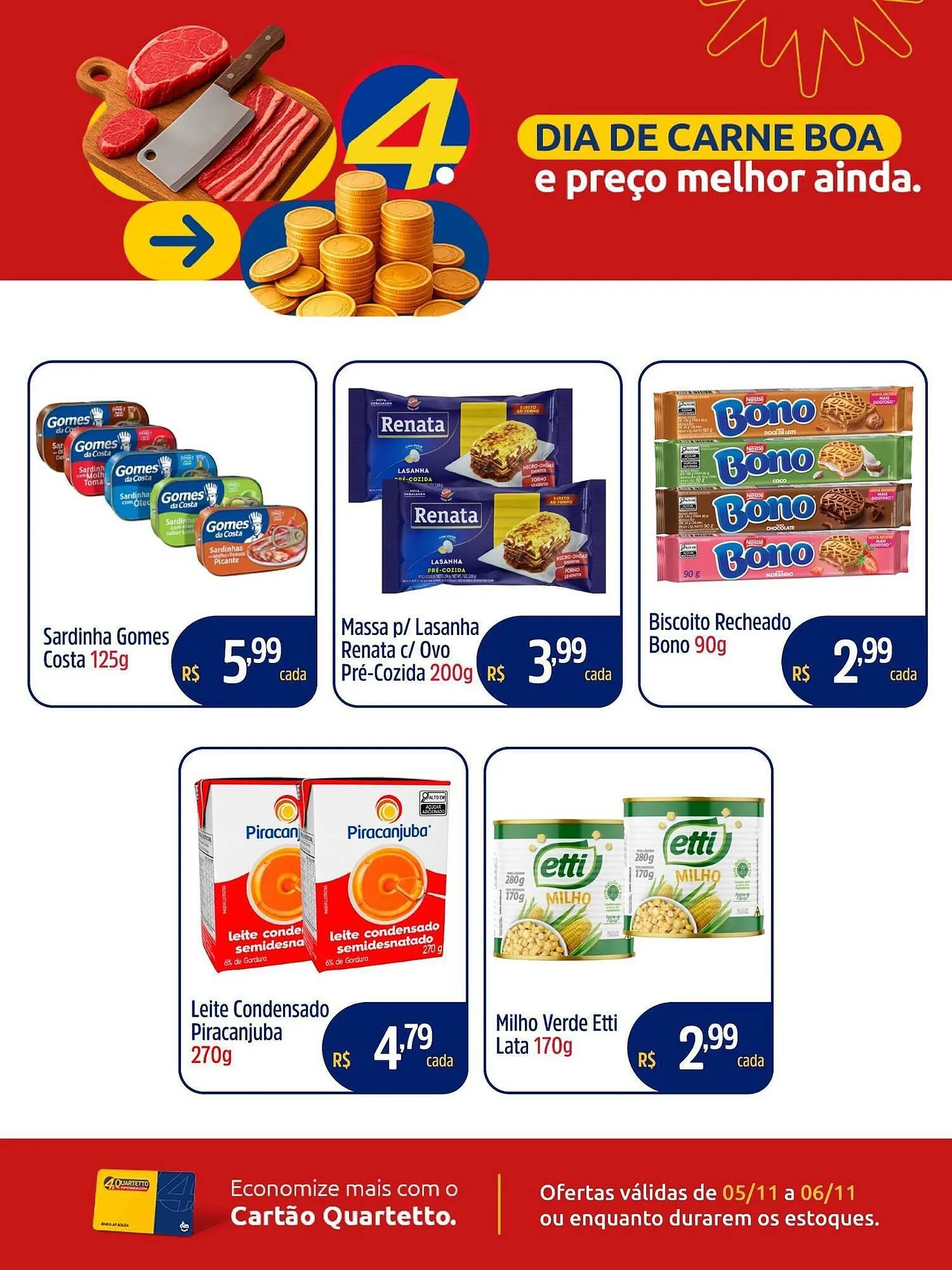 Encarte de Catálogo Quartetto Supermercados 5 de novembro até 6 de novembro 2025 - Pagina 3