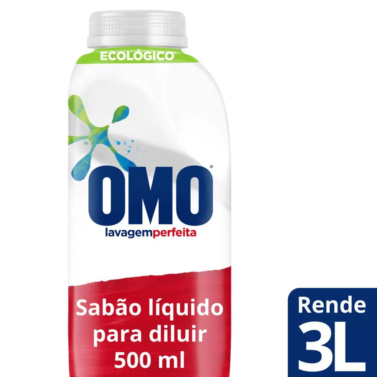 Sabão Líquido Concentrado Omo Lavagem Perfeita Para Diluir 500ml