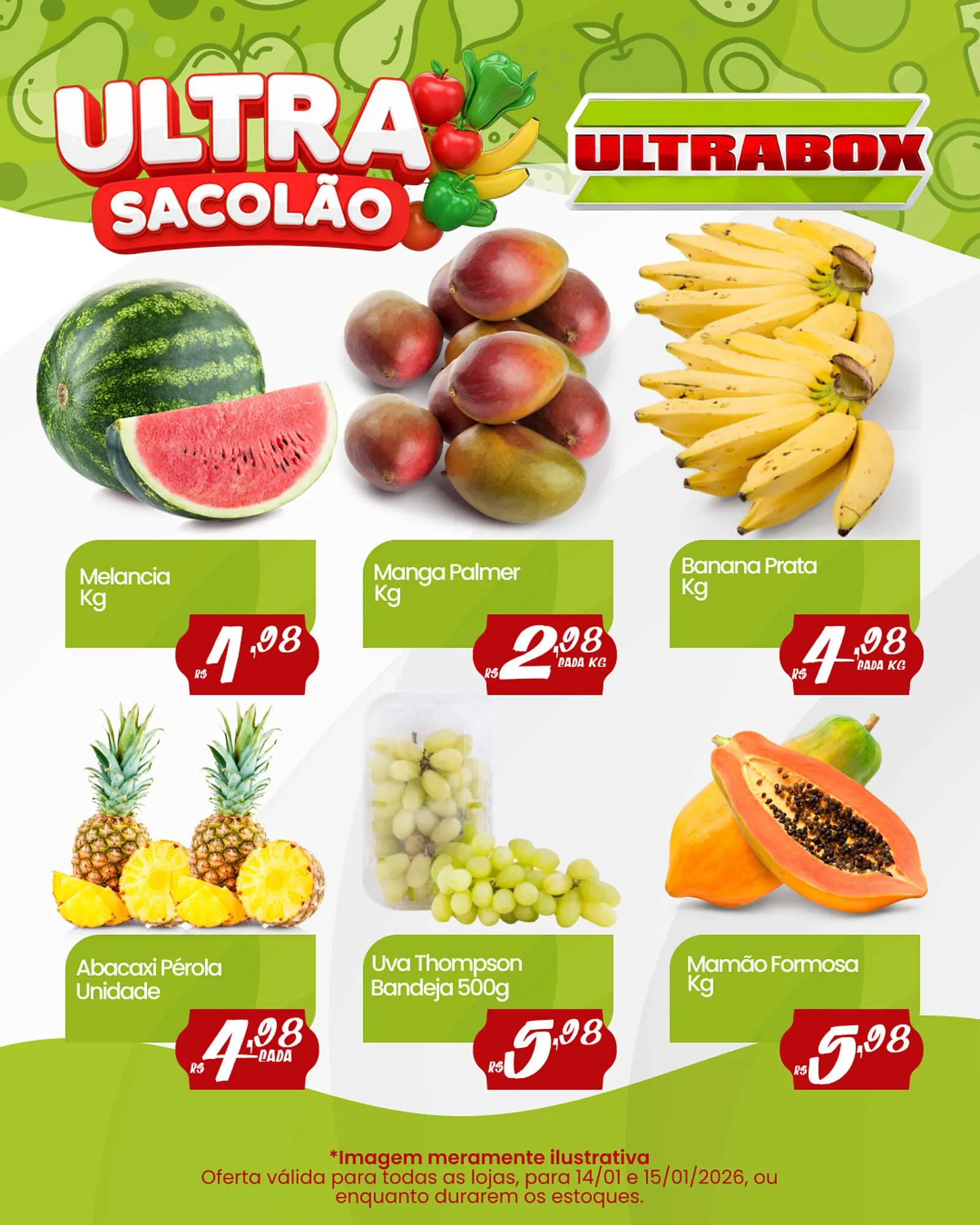 Encarte de Panfleto Ultrabox 14 de janeiro até 15 de janeiro 2026 - Pagina 1