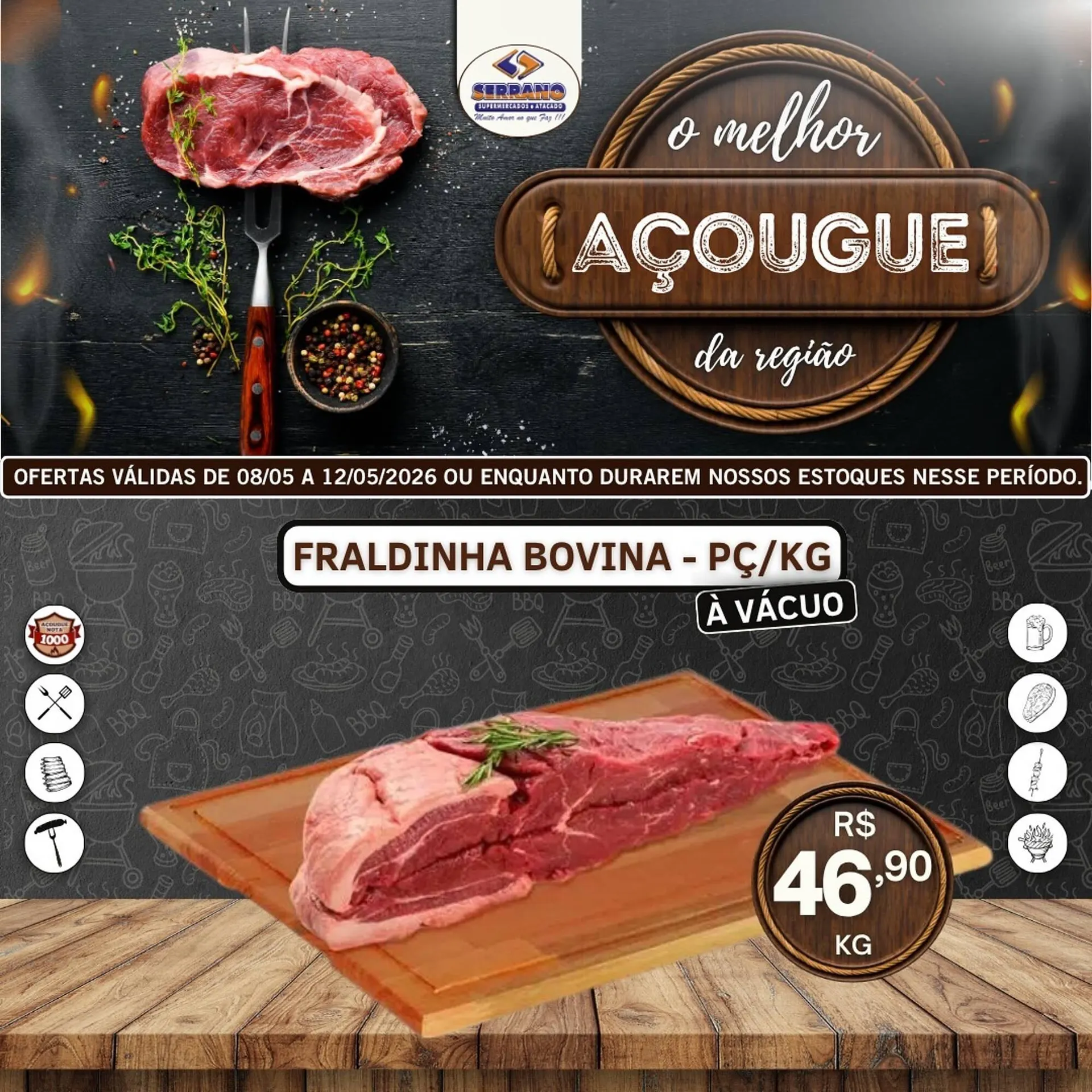Encarte de Catálogo Serrano Supermercado 10 de maio até 12 de maio 2026 - Pagina 2