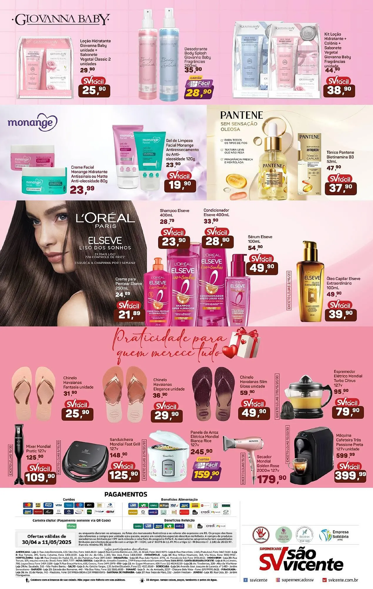 Encarte de Catálogo Supermercados São Vicente 1 de maio até 11 de maio 2025 - Pagina 4