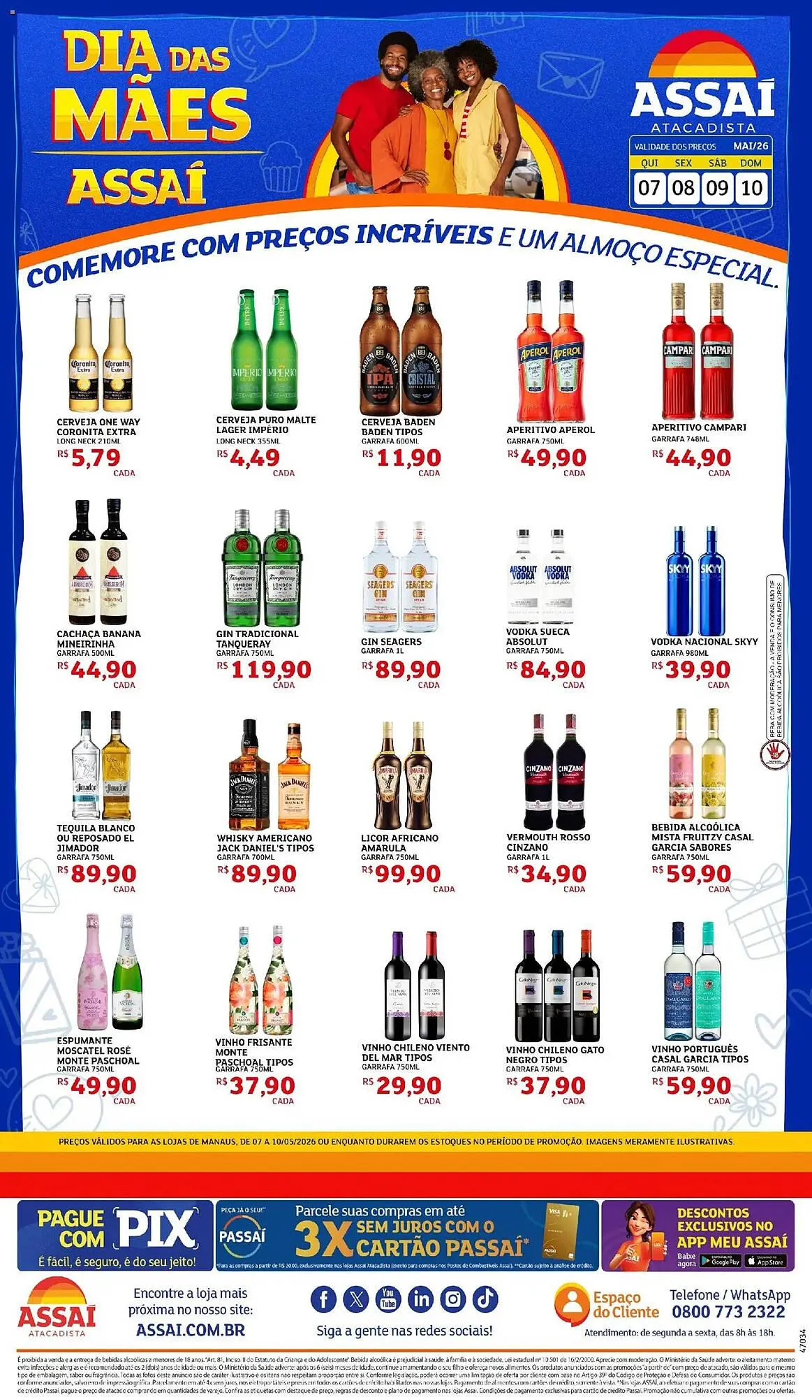 Encarte de Encarte Assaí Atacadista 7 de maio até 10 de maio 2026 - Pagina 1