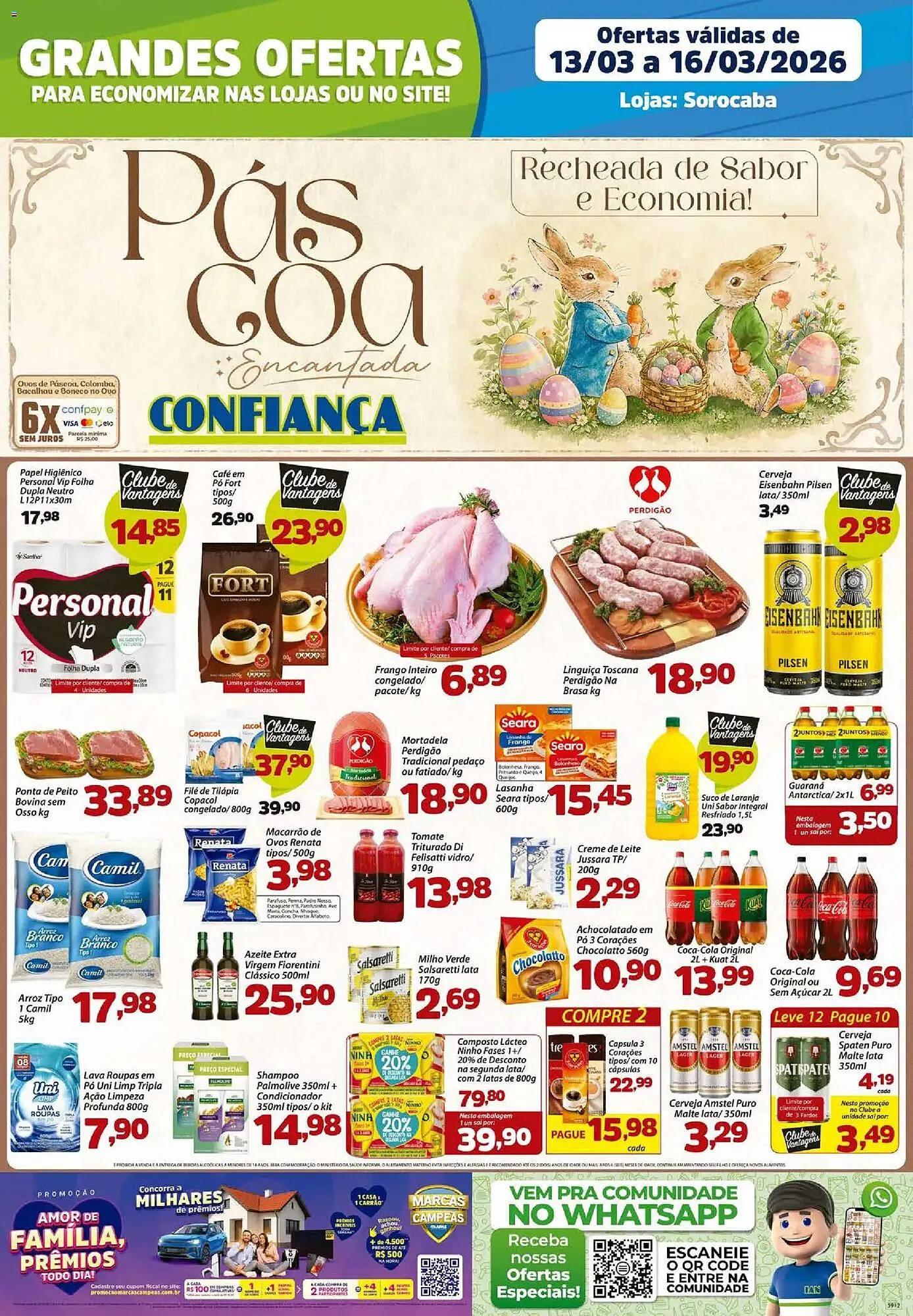Encarte de Catálogo Confiança Supermercados 13 de março até 16 de março 2026 - Pagina 1