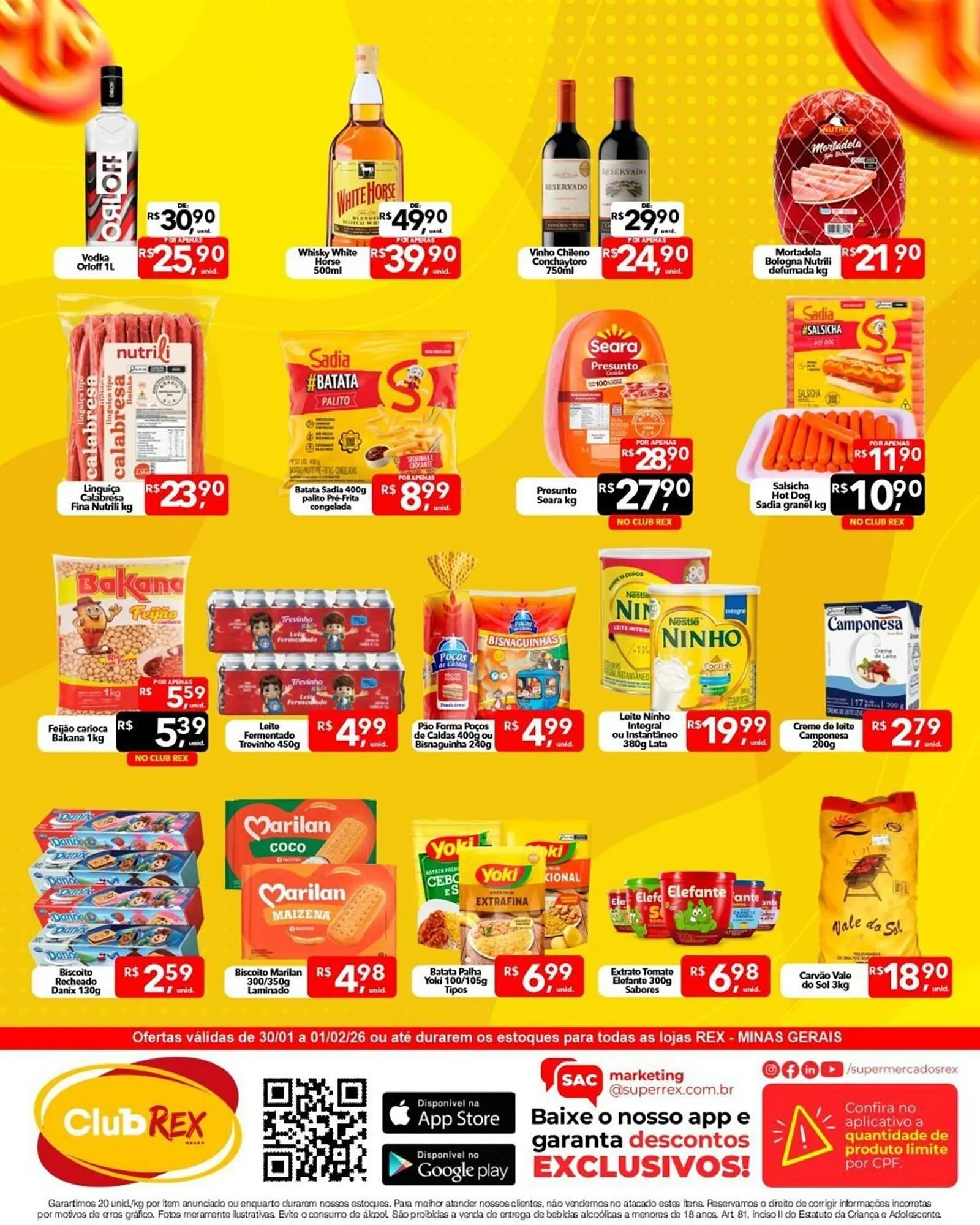 Encarte de Catálogo Supermercados Rex 29 de janeiro até 2 de abril 2026 - Pagina 3