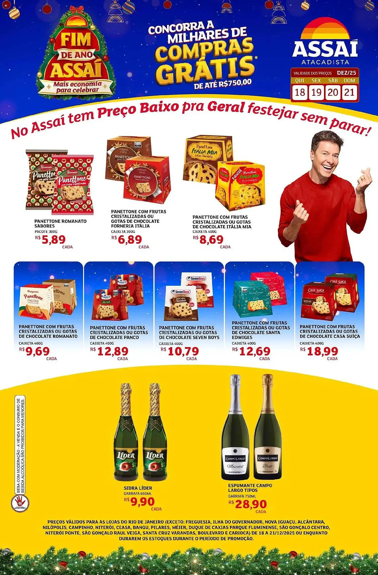 Encarte de Encarte Assaí Atacadista 18 de dezembro até 21 de dezembro 2025 - Pagina 1