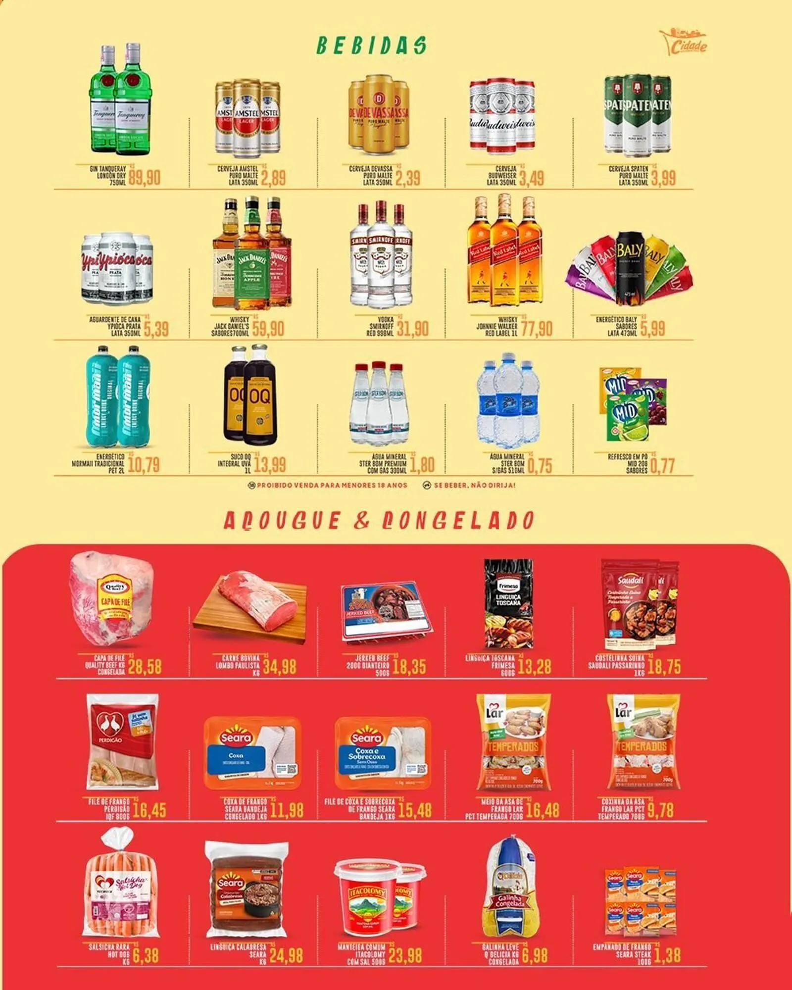 Encarte de Catálogo Cidade Supermercados 7 de julho até 10 de julho 2025 - Pagina 1