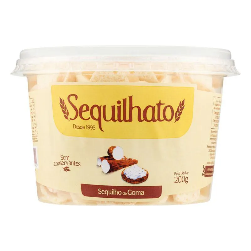 Biscoito Sequilho de Goma Sequilhato Pote 200g