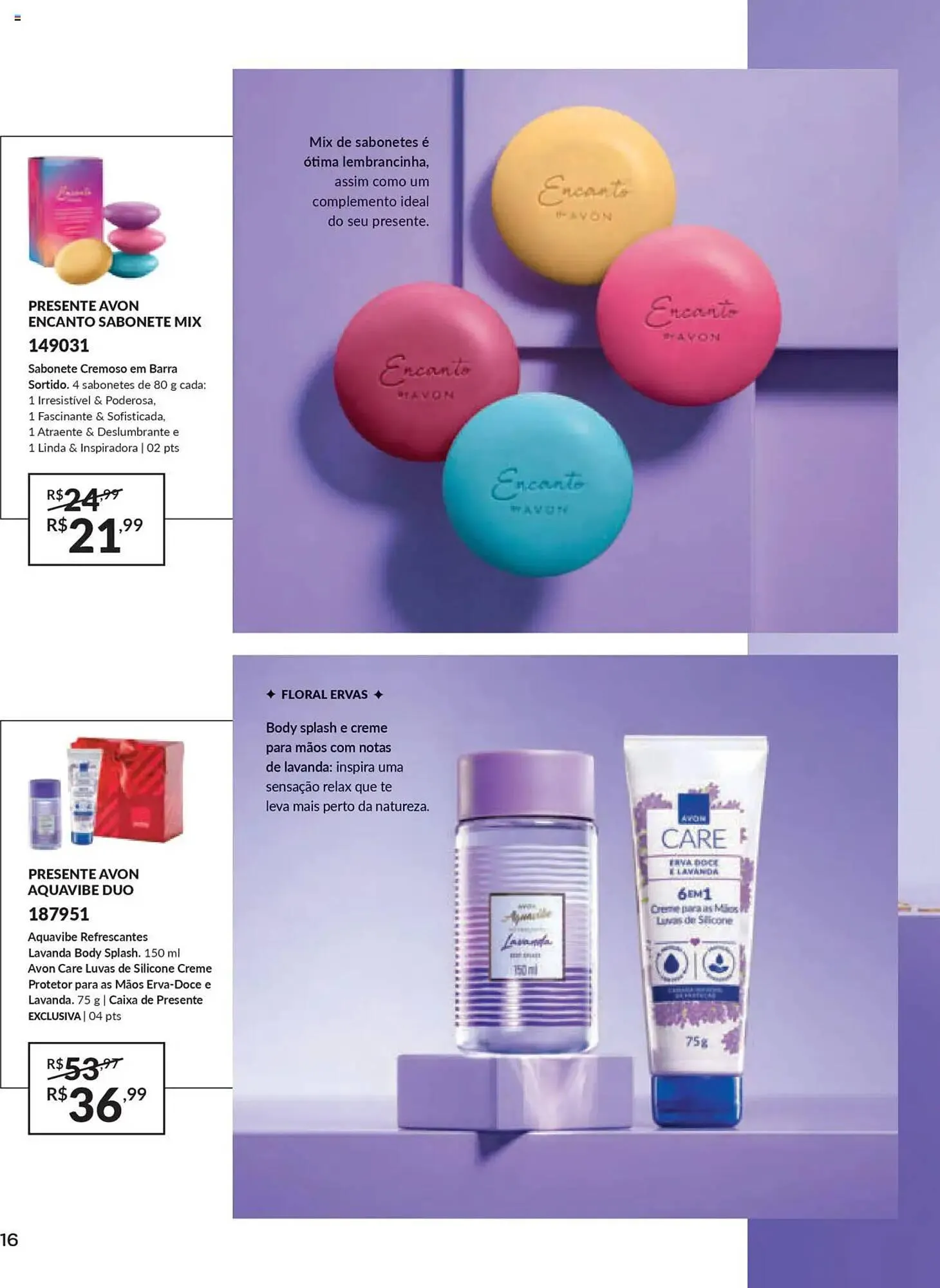 Encarte de Catálogo Avon 3 de abril até 2 de maio 2025 - Pagina 16