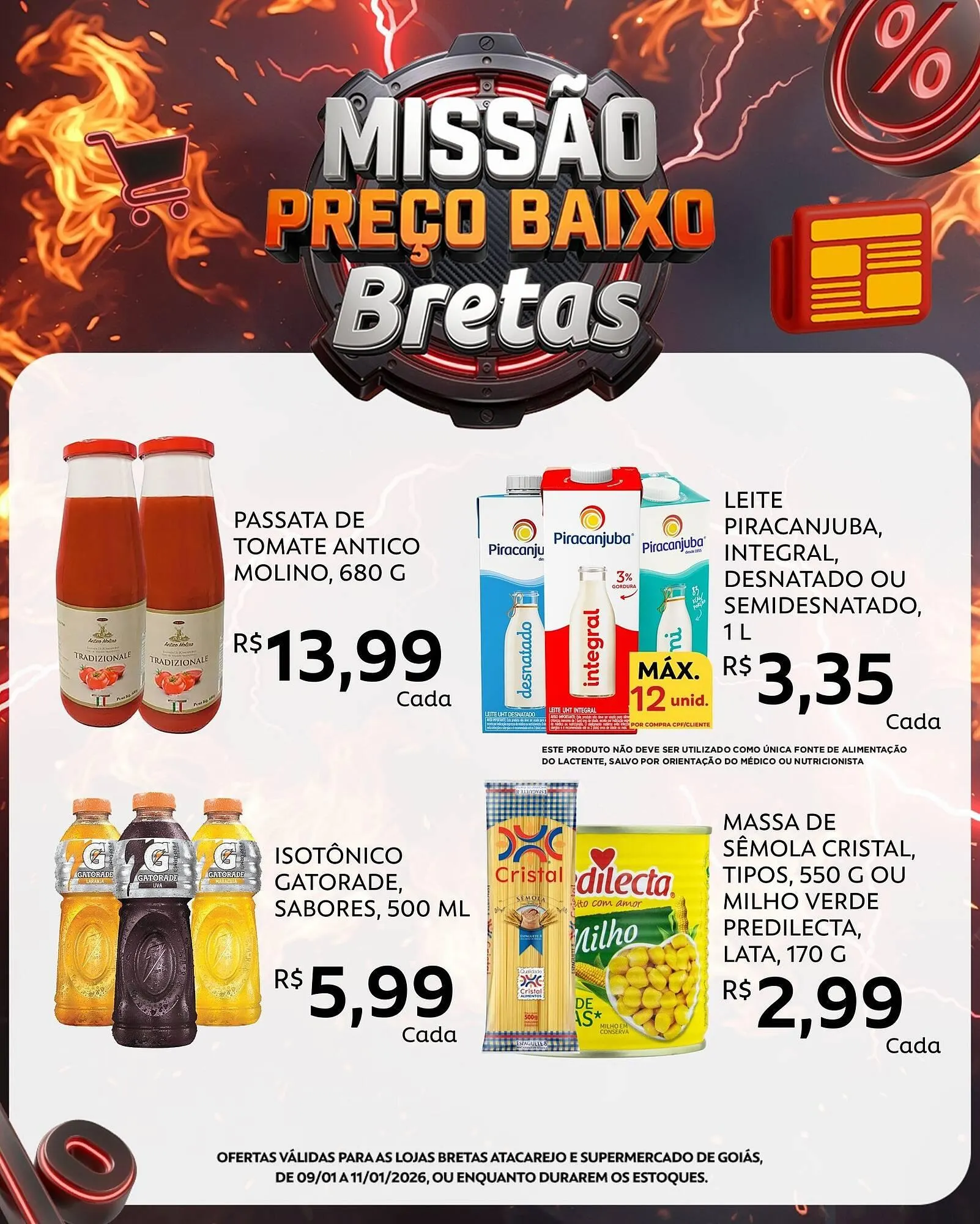 Encarte de Catálogo Supermercados Bretas 9 de janeiro até 11 de janeiro 2026 - Pagina 5
