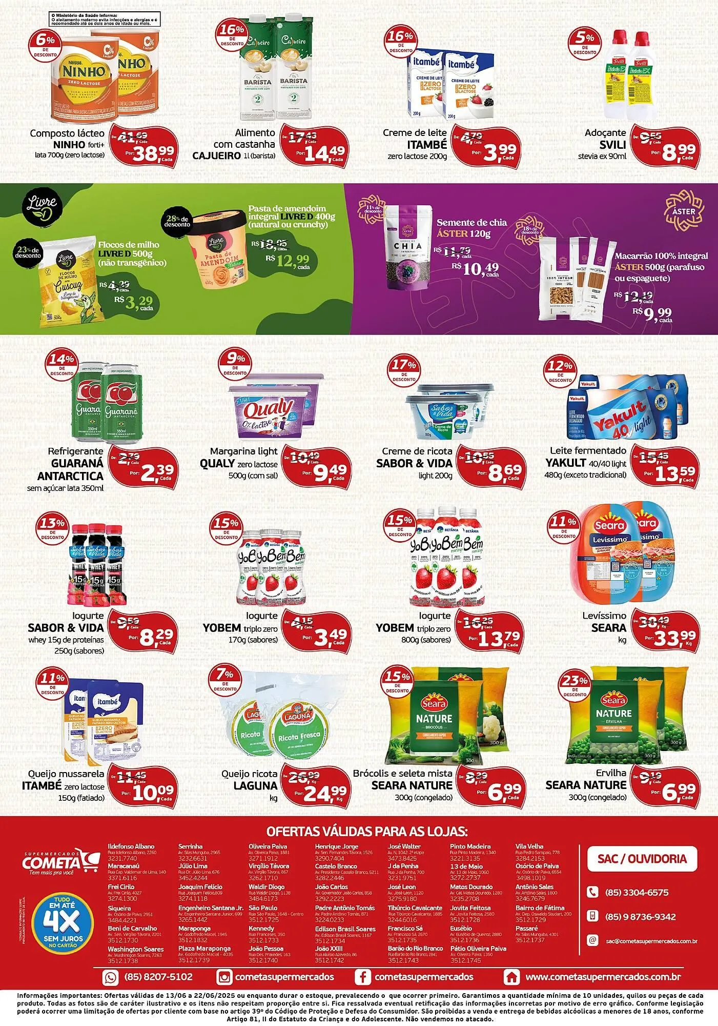Encarte de Catálogo Cometa Supermercados 13 de junho até 22 de junho 2025 - Pagina 2