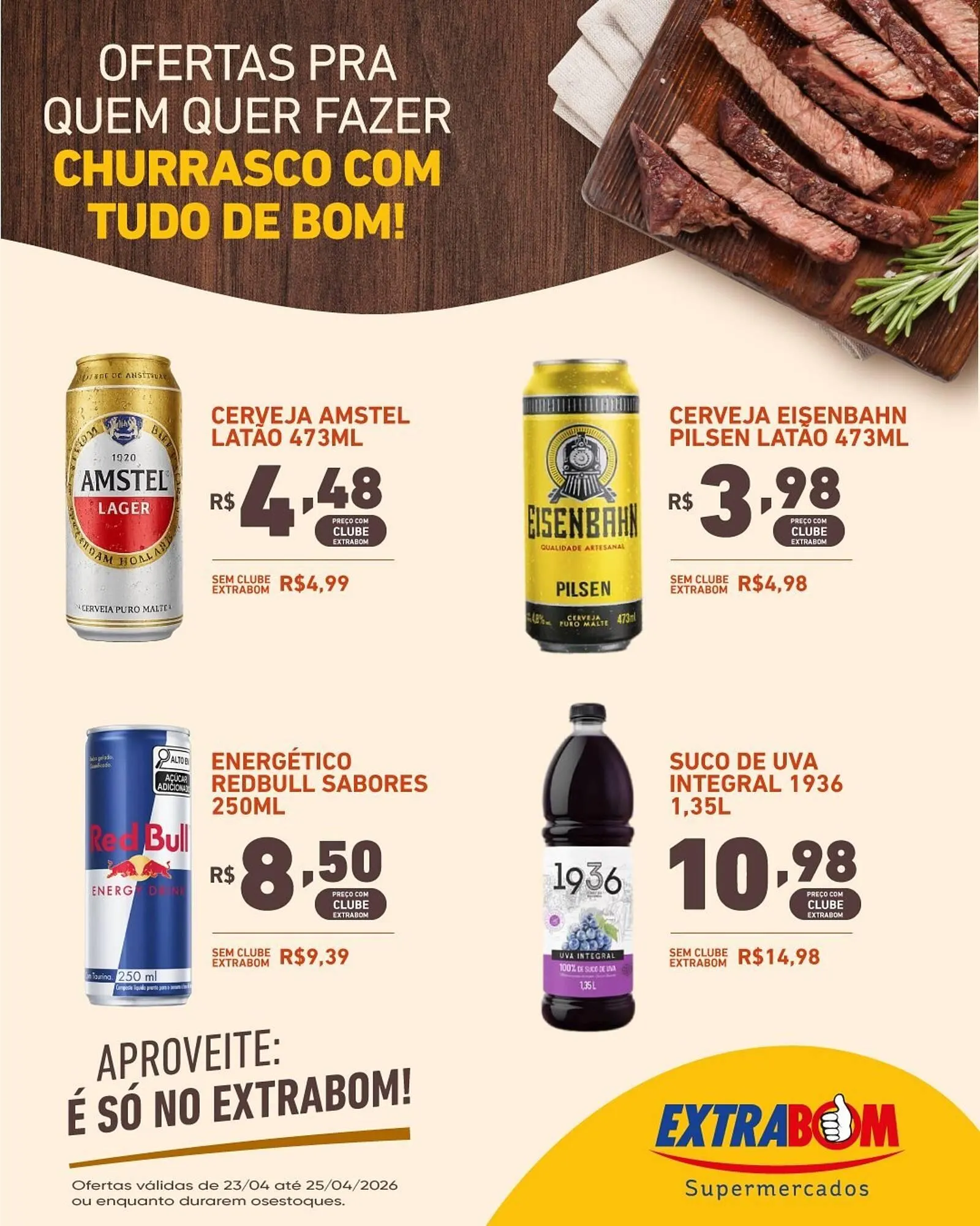 Encarte de Catálogo Extrabom Supermercados 23 de abril até 25 de abril 2026 - Pagina 3