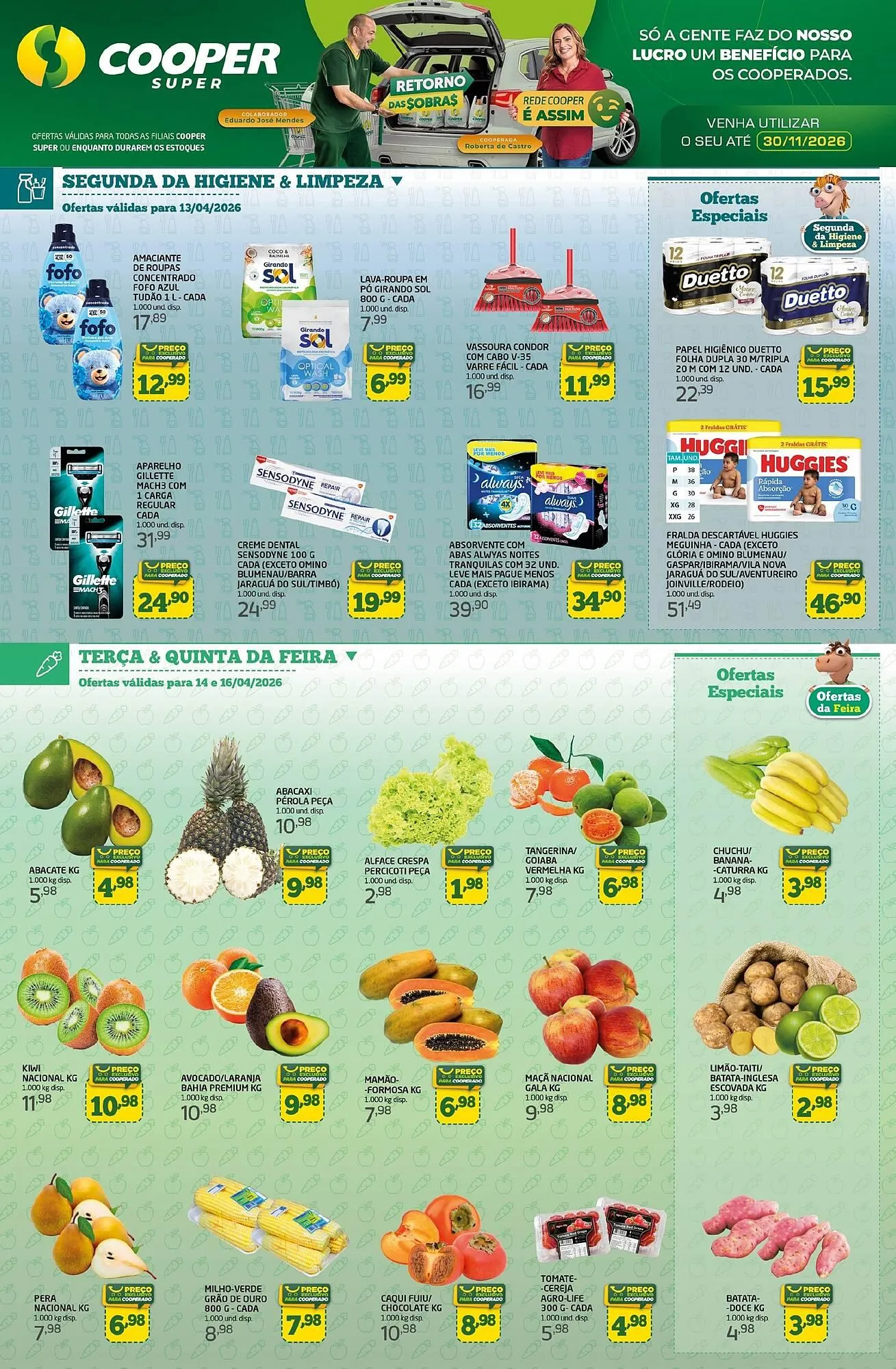 Encarte de Tabloide Cooper 14 de abril até 16 de abril 2026 - Pagina 1