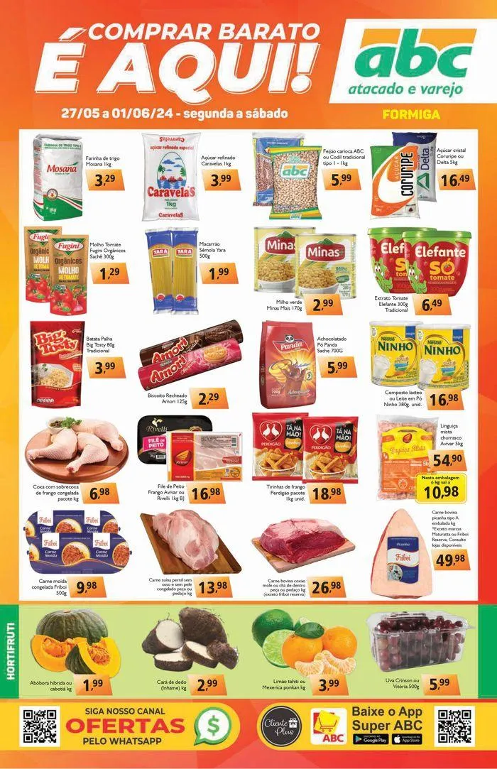 Encarte de Oferta Semanal Atacados - Formiga Supermercados ABC 27 de maio até 1 de junho 2024 - Pagina 1