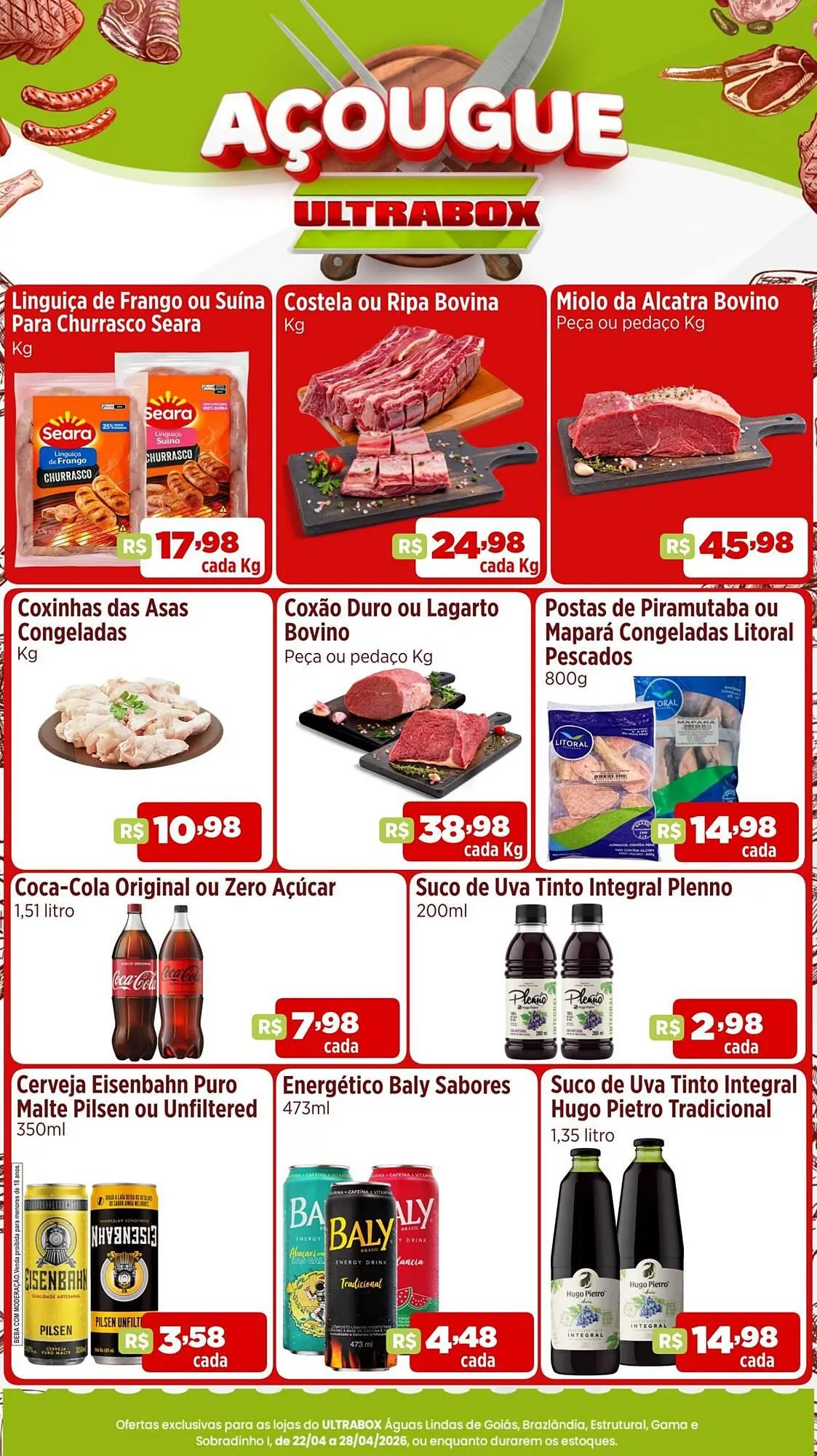 Encarte de Panfleto Ultrabox 24 de abril até 28 de abril 2026 - Pagina 1