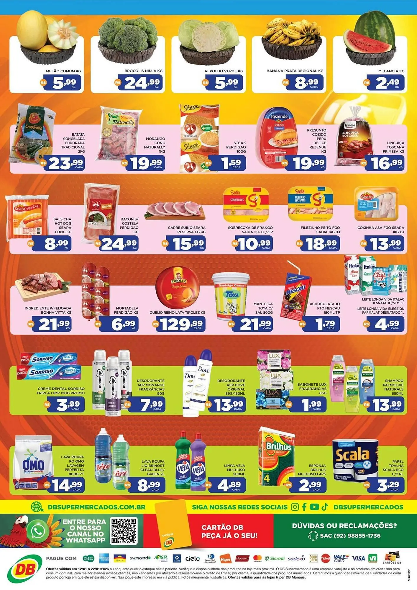 Encarte de Catálogo DB Supermercados 13 de janeiro até 22 de janeiro 2026 - Pagina 2