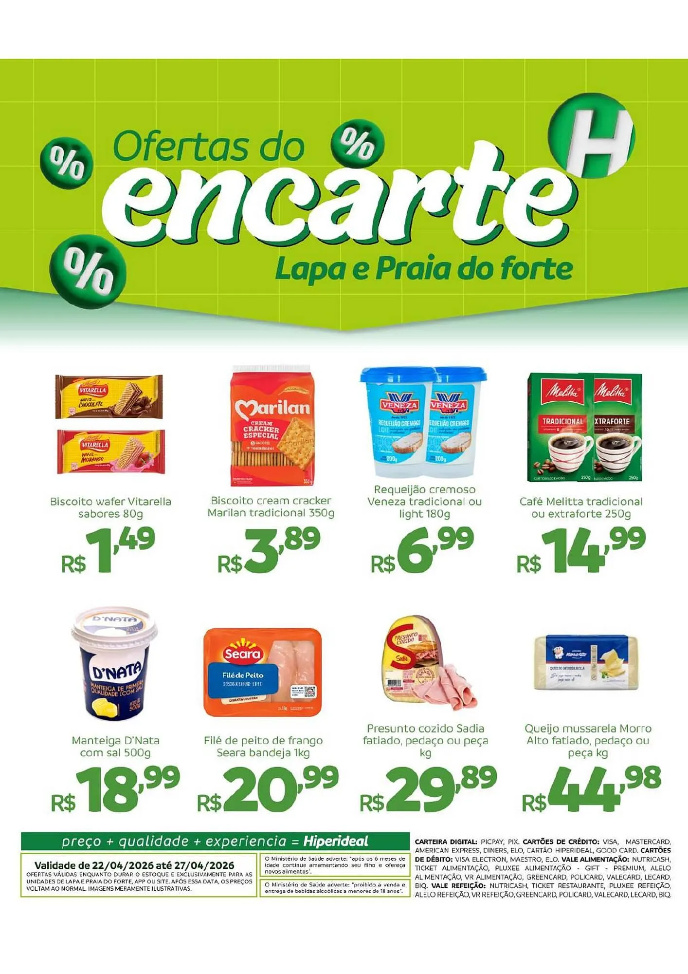 Encarte de Catálogo Hiperideal Supermercados 22 de abril até 27 de abril 2026 - Pagina 2