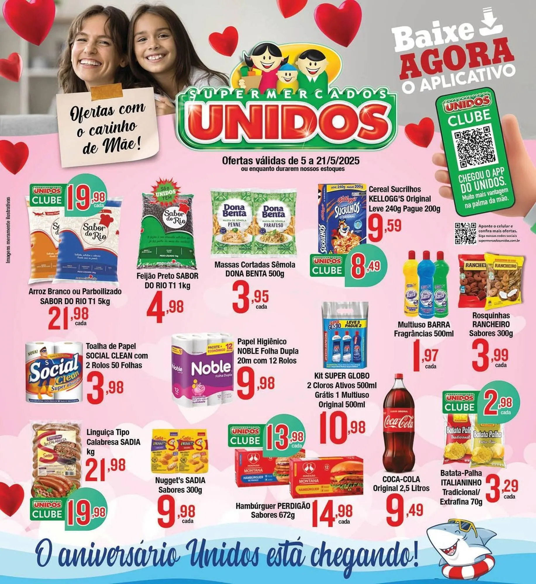 Encarte de Catálogo Supermercados Unidos 5 de maio até 21 de maio 2025 - Pagina 1
