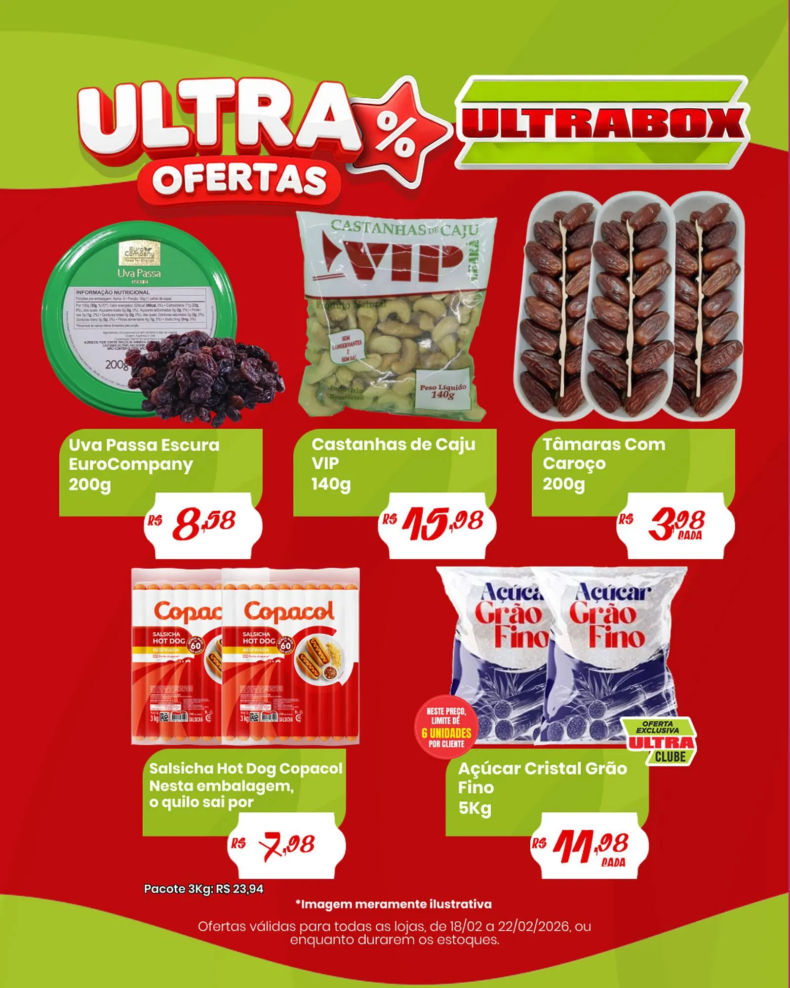 Encarte de Panfleto Ultrabox 18 de fevereiro até 22 de fevereiro 2026 - Pagina 2