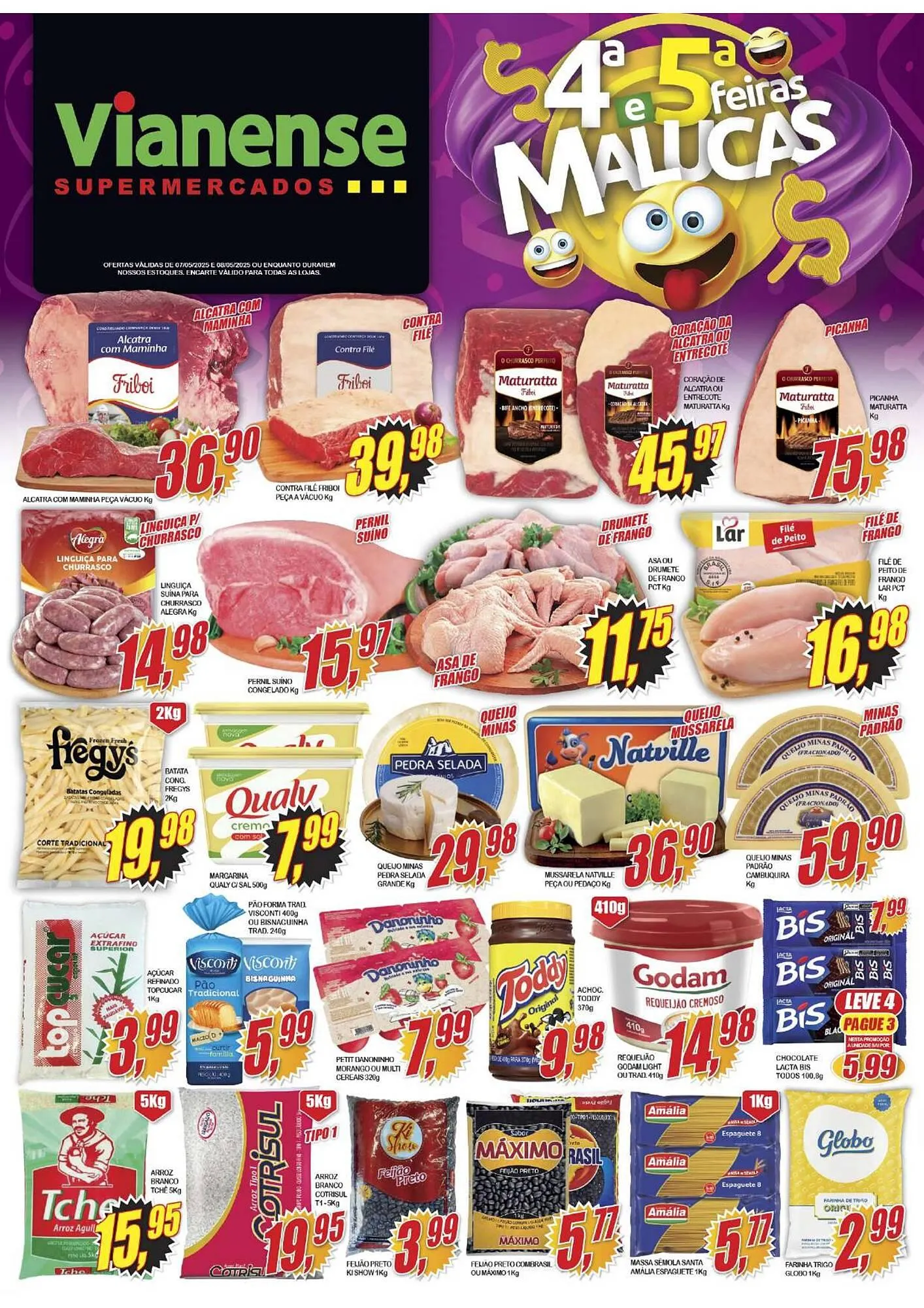 Encarte de Catálogo Vianense Supermercados 8 de maio até 8 de maio 2025 - Pagina 1