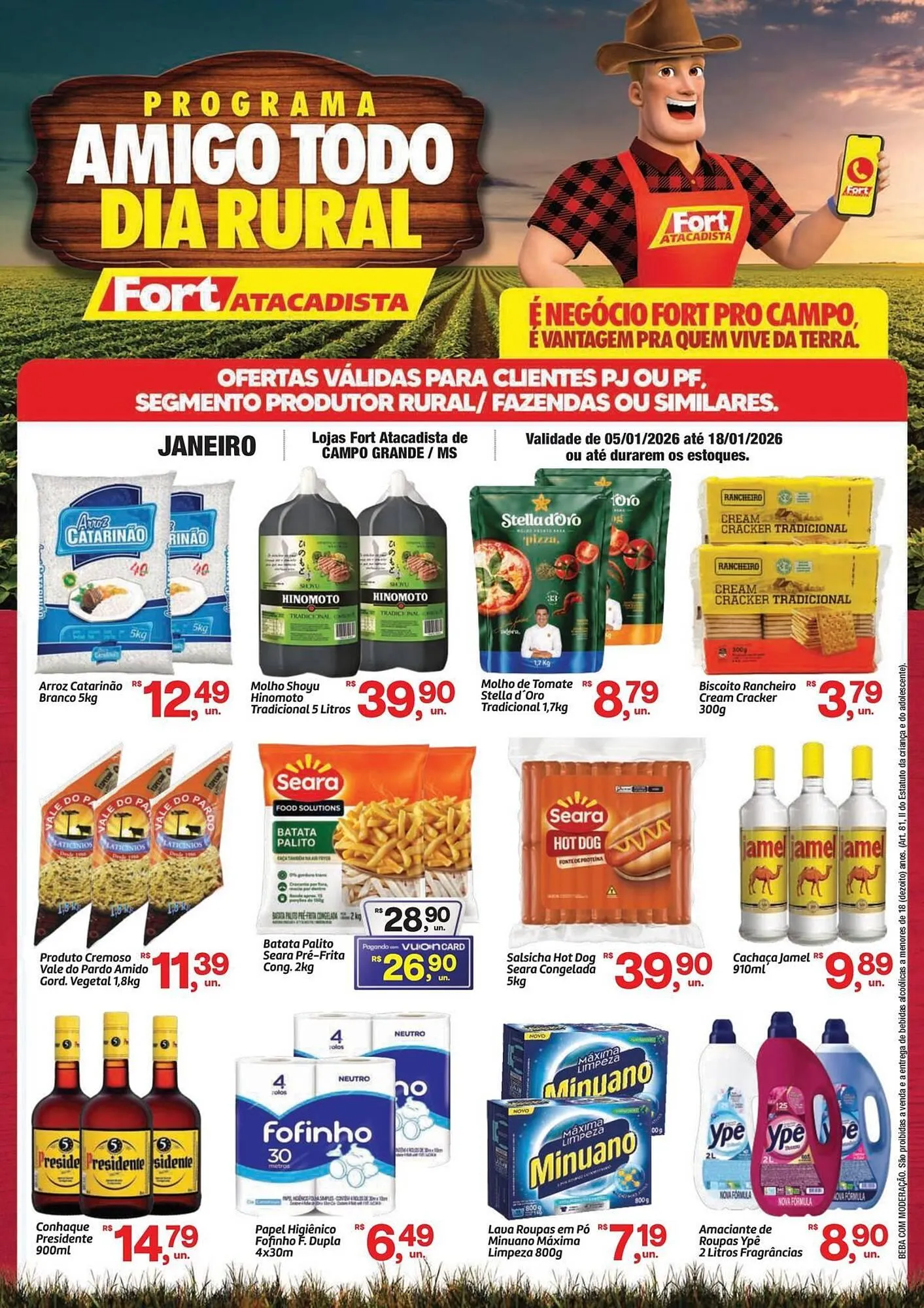 Encarte de Tabloide Fort Atacadista 5 de janeiro até 18 de janeiro 2026 - Pagina 1