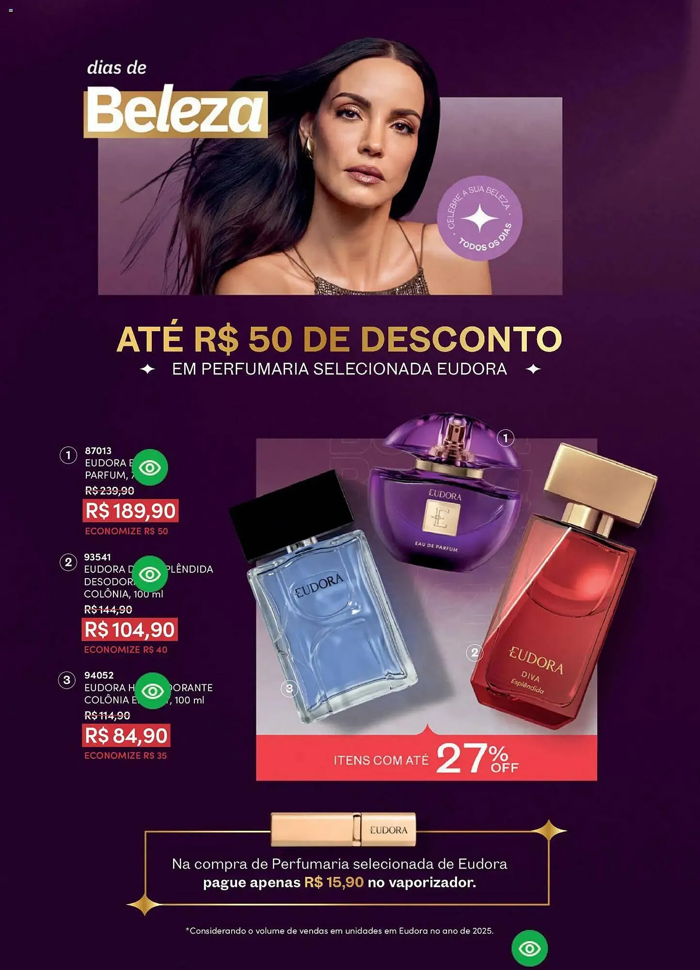Encarte de Catálogo Eudora 13 de maio até 12 de junho 2026 - Pagina 128