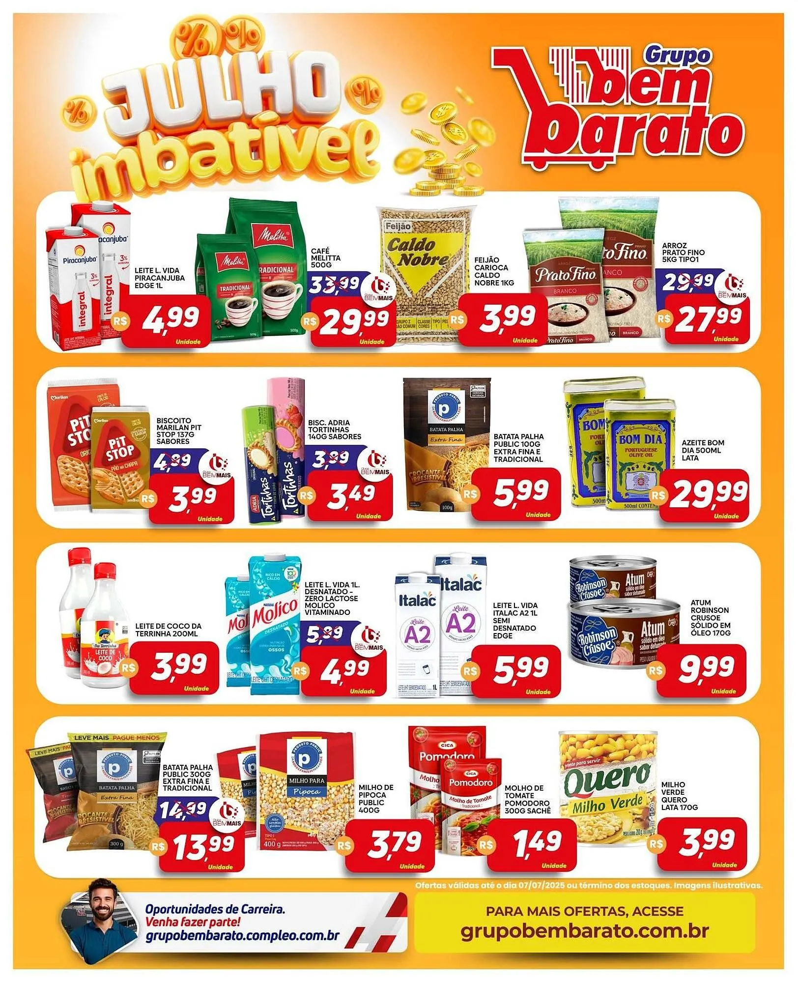 Encarte de Catálogo Supermercado Bem Barato 1 de julho até 7 de julho 2025 - Pagina 3