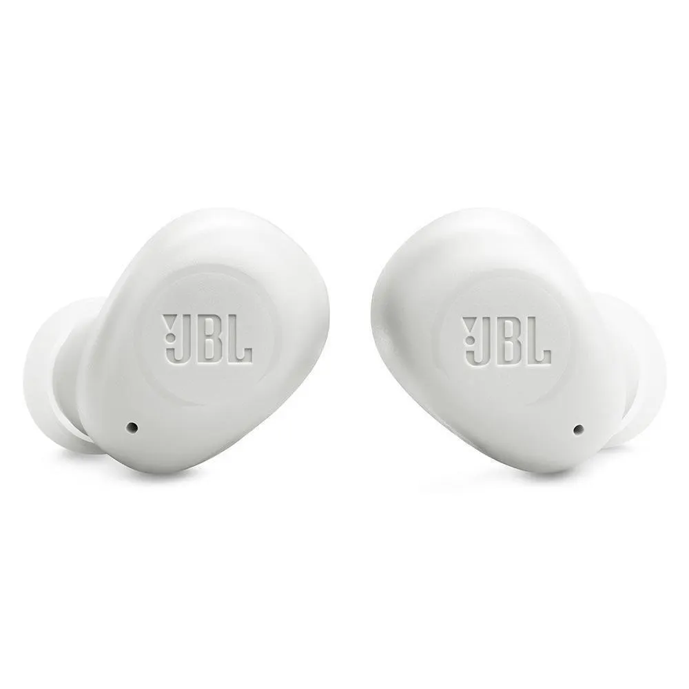 Fone De Ouvido Bluetooth JBL Wavebuds Intra TWS Branco Até 32h De Bateria, IP54, com Microfone