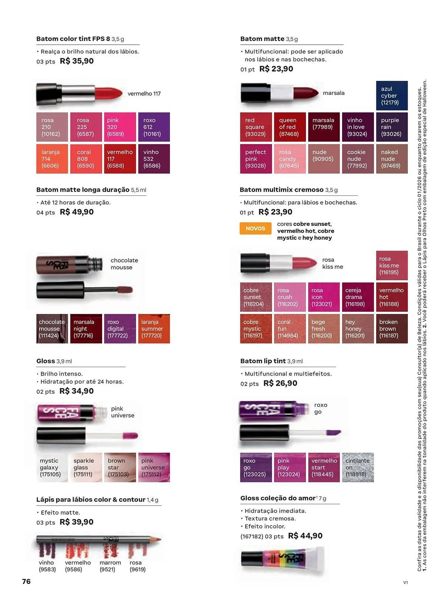 Encarte de Catálogo Natura 1 de janeiro até 31 de janeiro 2026 - Pagina 76