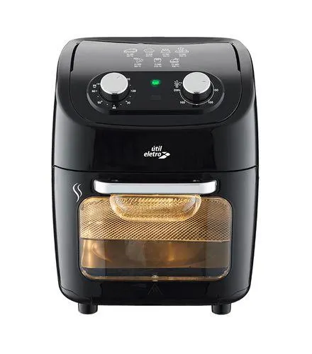 Forno Air Fryer Oven Preto Útil Eletro 12L 220V