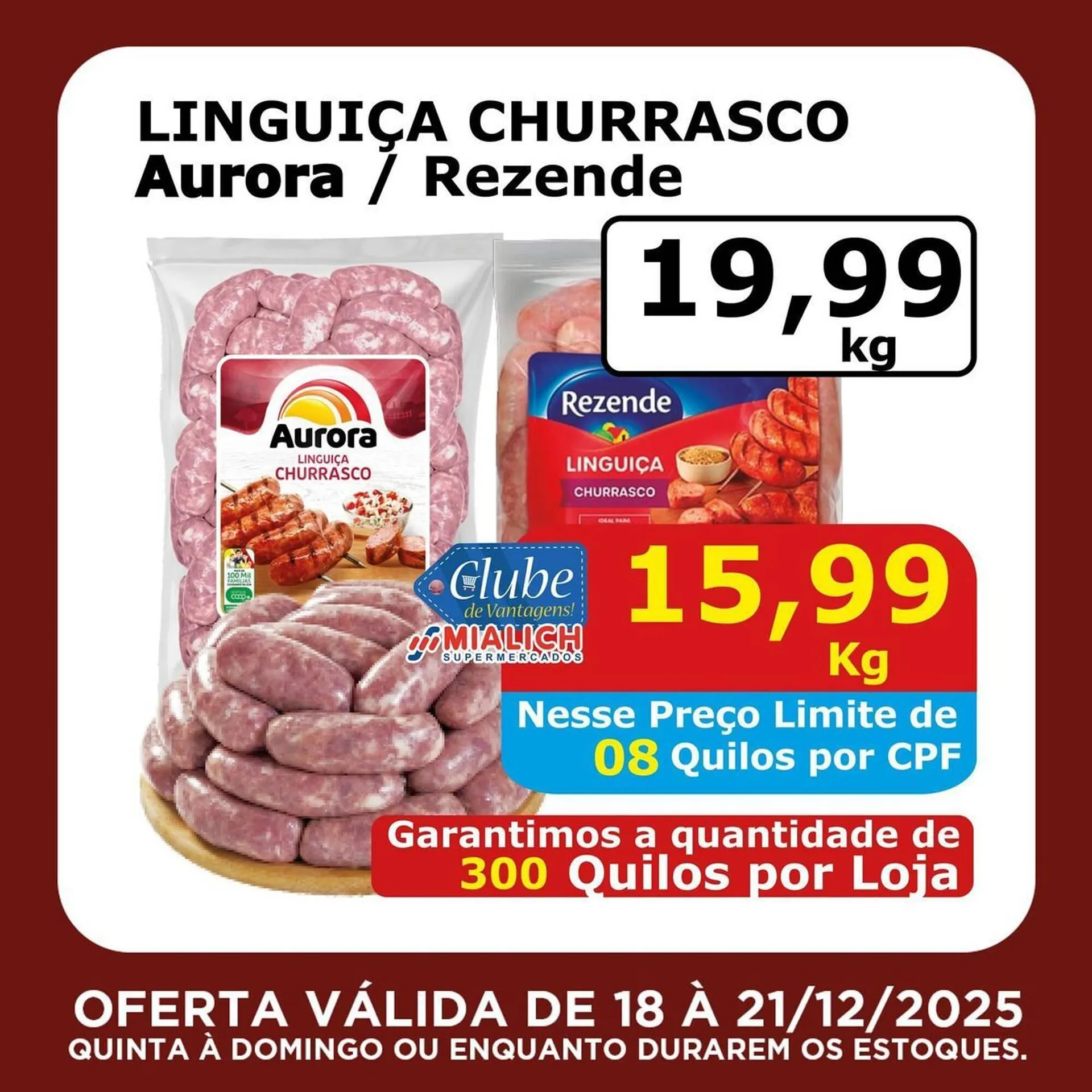 Encarte de Catálogo Mialich Supermercados 18 de dezembro até 21 de dezembro 2025 - Pagina 6