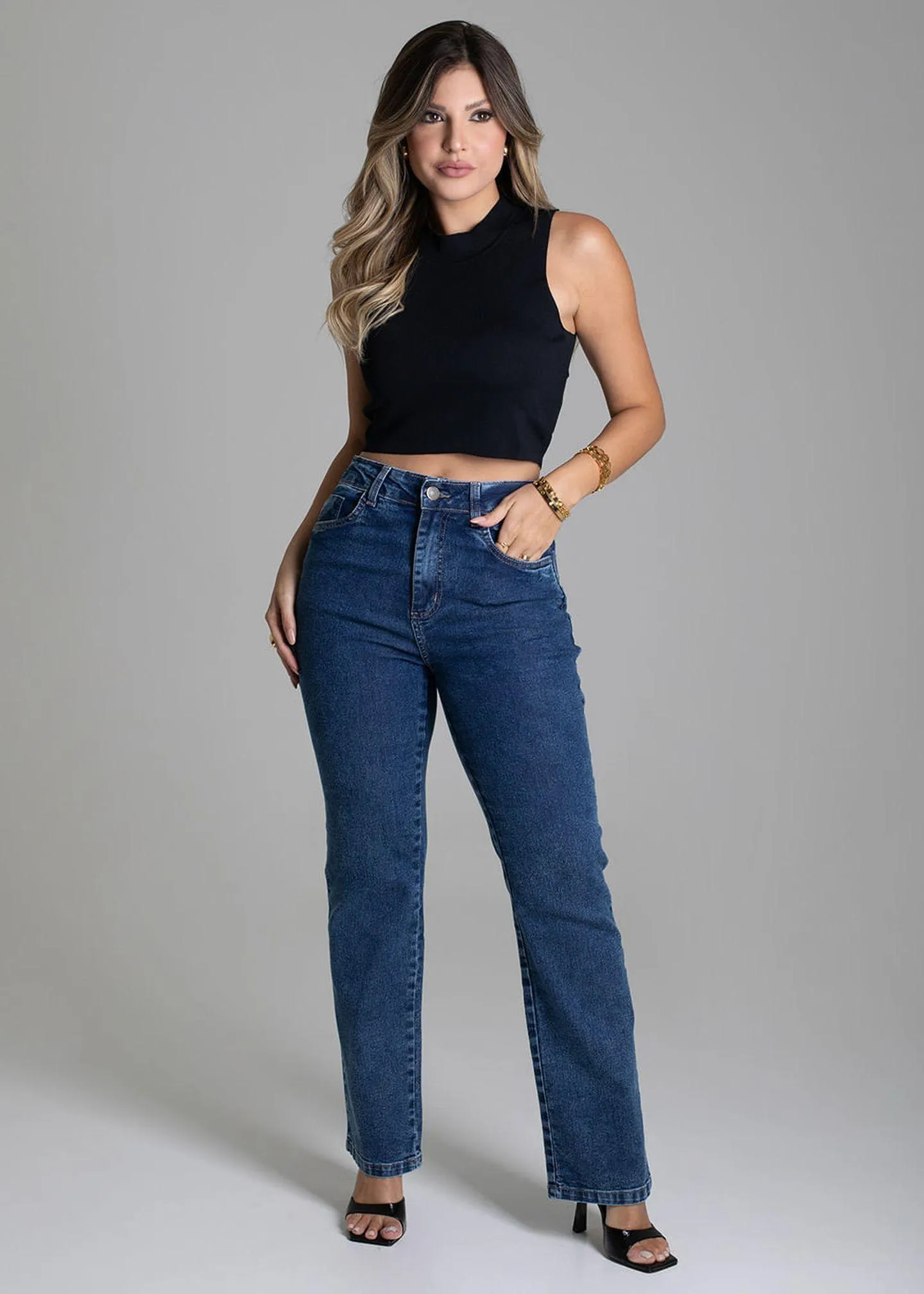 Calça Jeans Reta Petit Atalaia - Sawary
