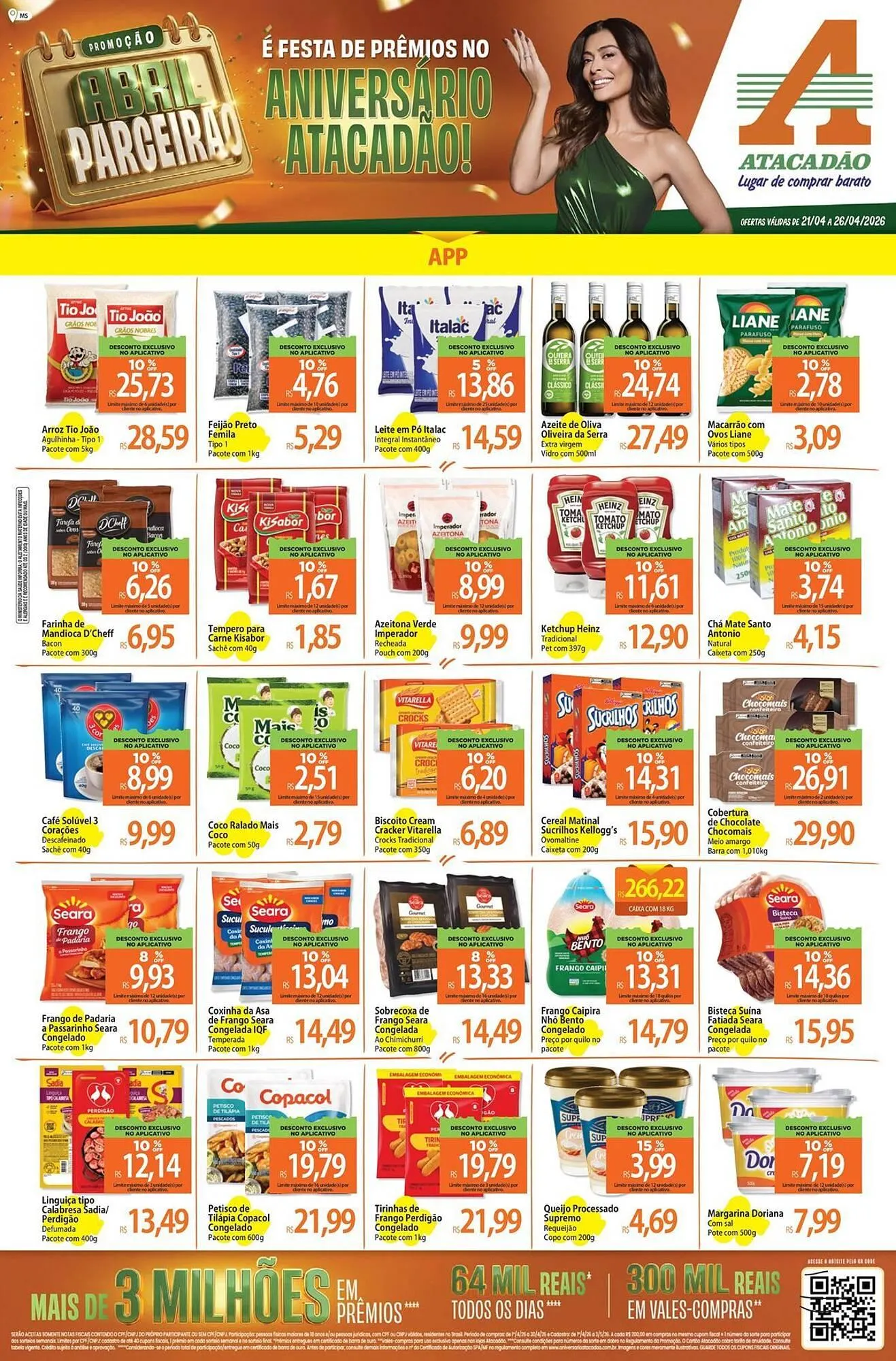 Encarte de Folheto Atacadão 21 de abril até 26 de abril 2026 - Pagina 1