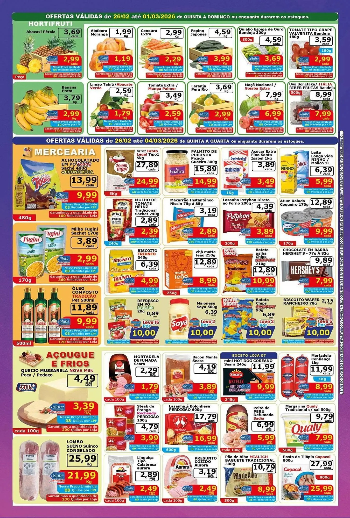 Encarte de Catálogo Mialich Supermercados 27 de fevereiro até 1 de março 2026 - Pagina 2